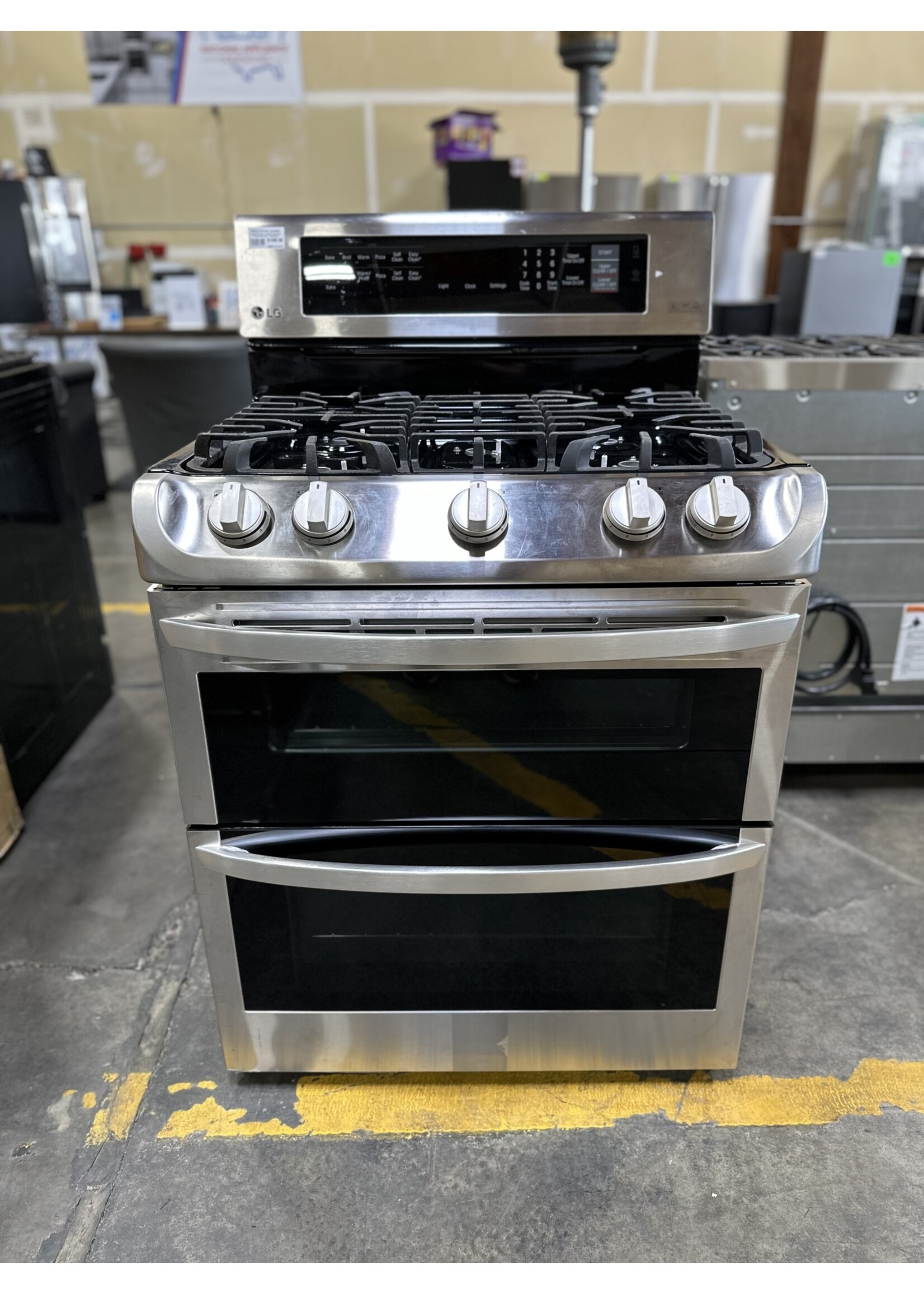 LG LG LDG4313ST 6.9 Cu. Ft. Freestanding Double Oven Gas True