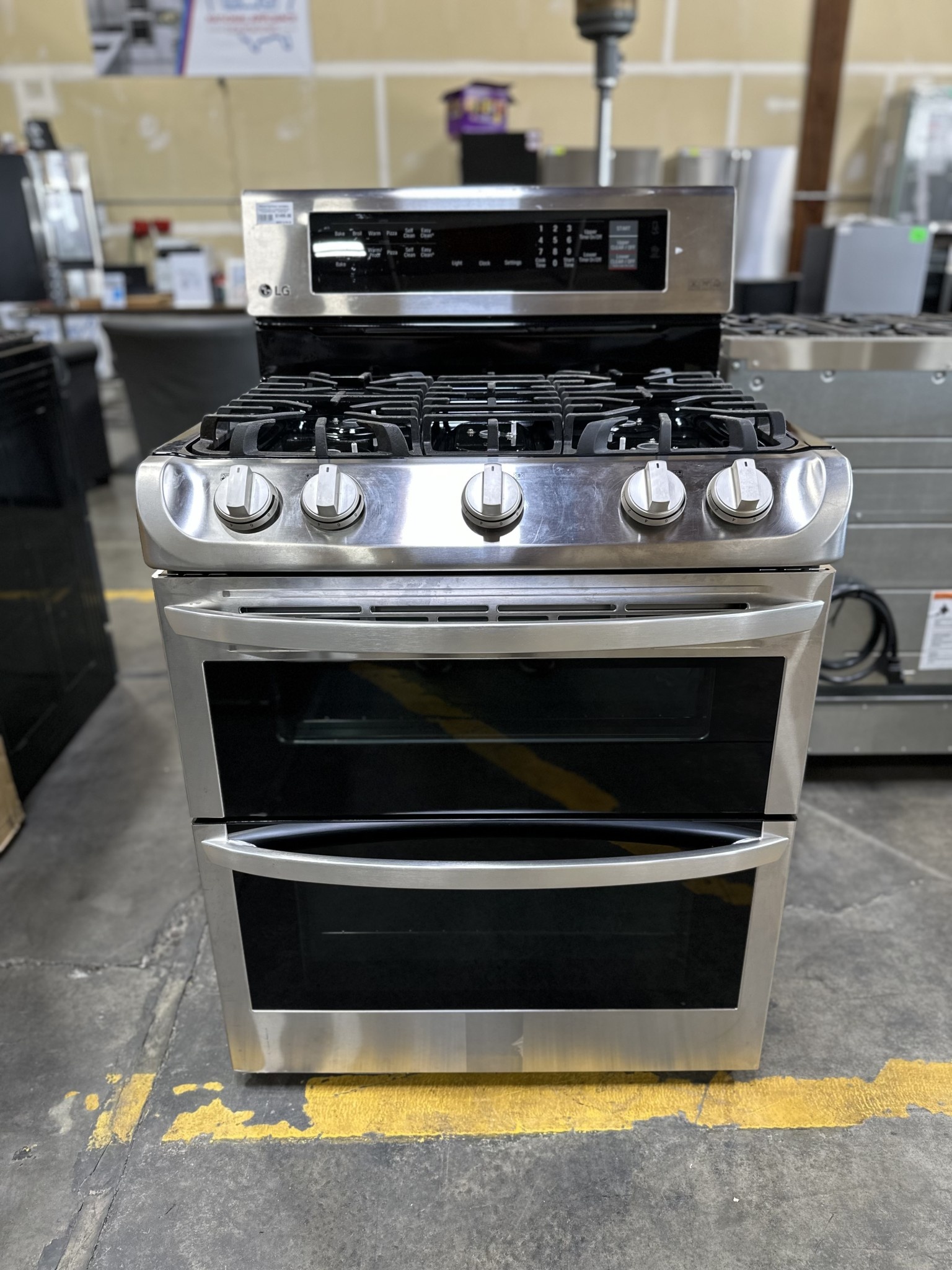 LG LG LDG4313ST 6.9 Cu. Ft. Freestanding Double Oven Gas True
