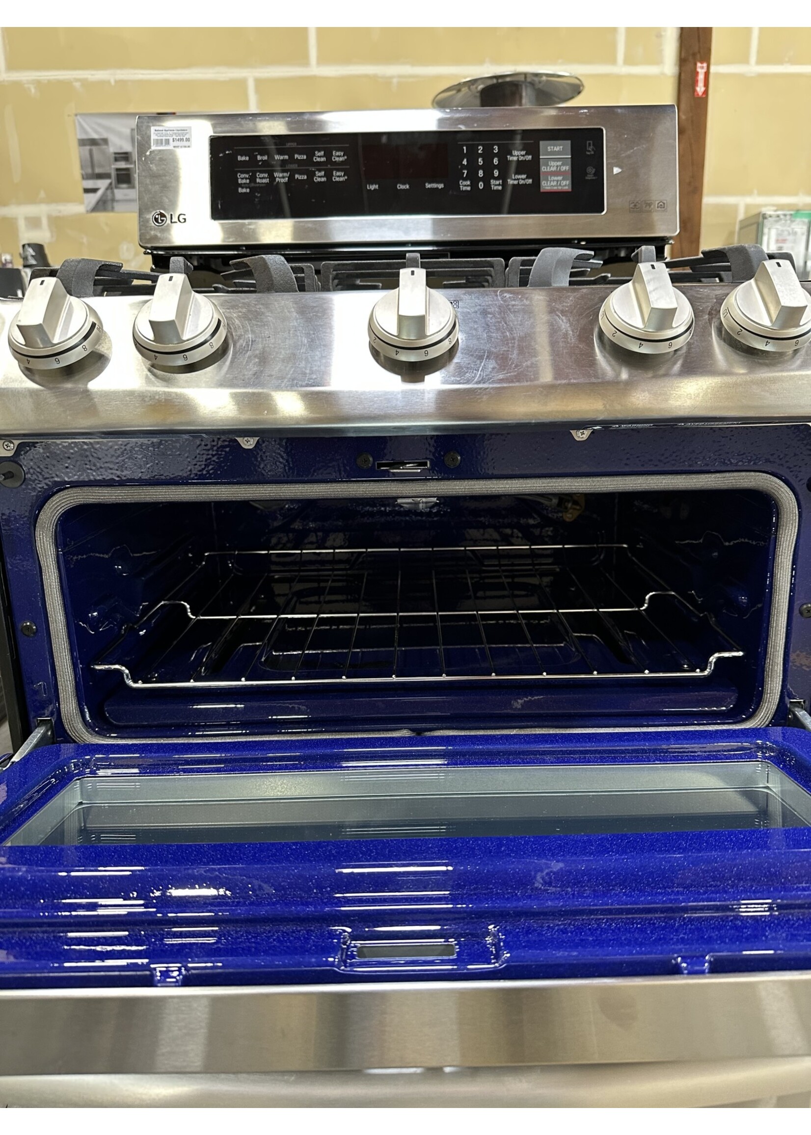 LG LG LDG4313ST 6.9 Cu. Ft. Freestanding Double Oven Gas True