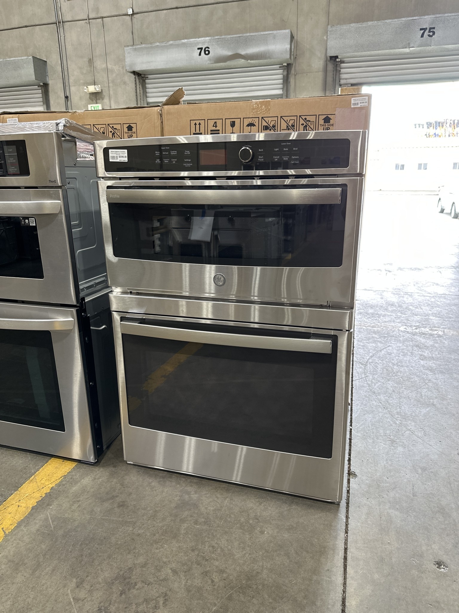 GE GE PROFILE PT7800SHSS 30" BuiltIn Combo Electric Convection Wall