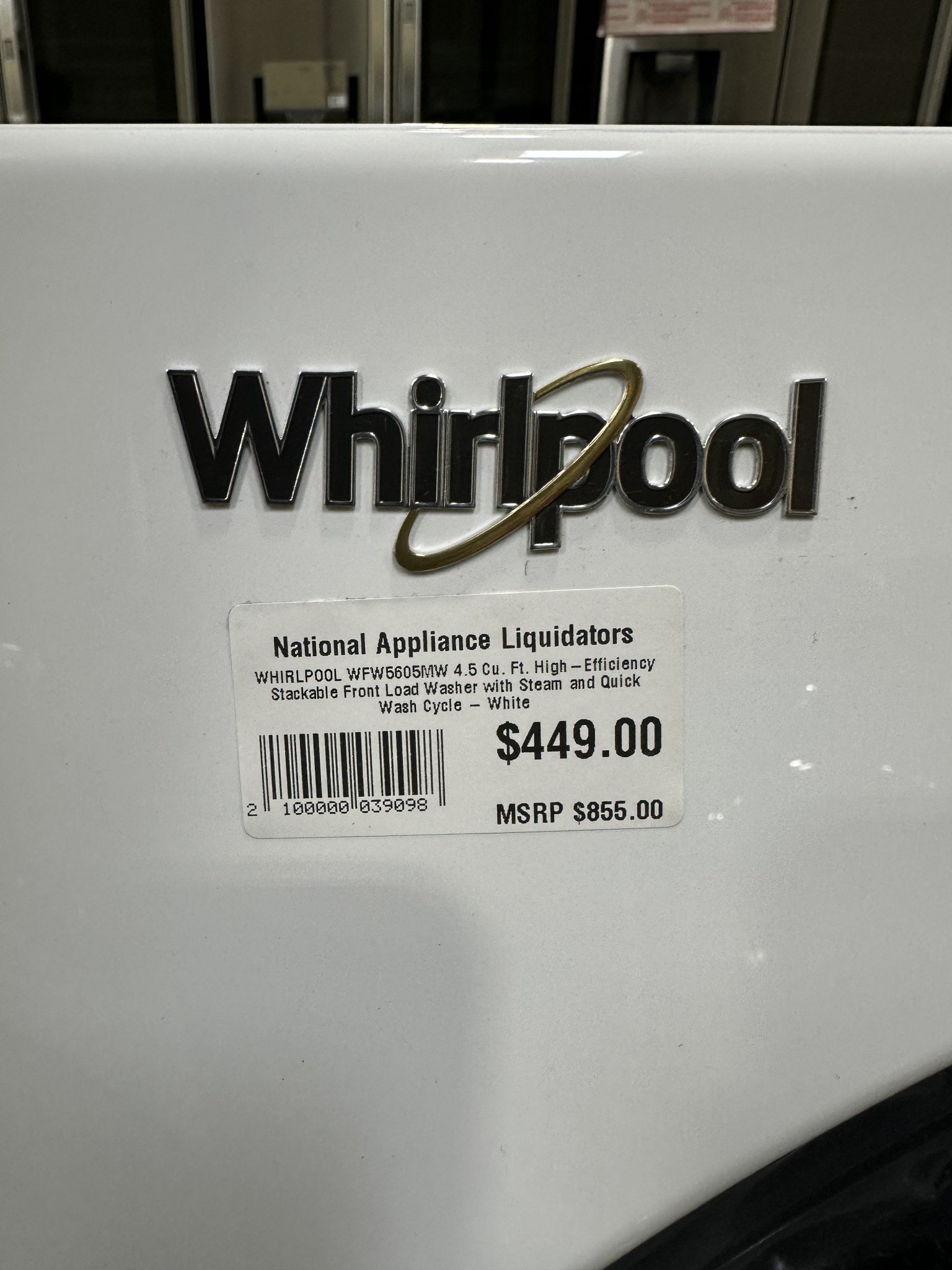 wfw5605mw whirlpool