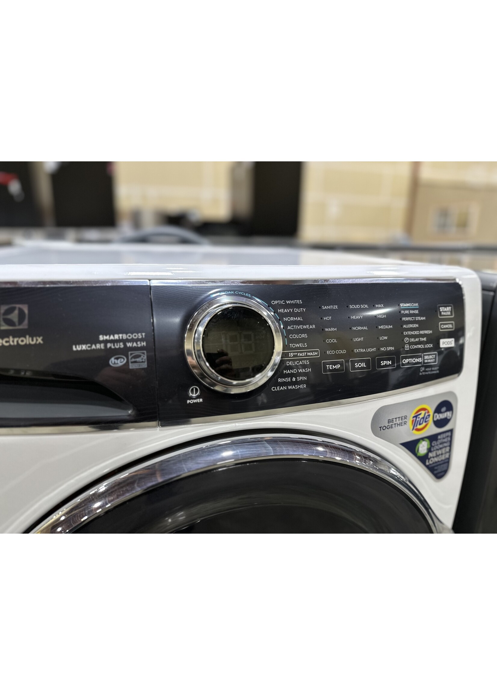 ELECTROLUX ELECTROLUX ELFW7637AW 4.5 Cu.Ft. Stackable Front Load Washer with Steam and SmartBoost Wash System - White