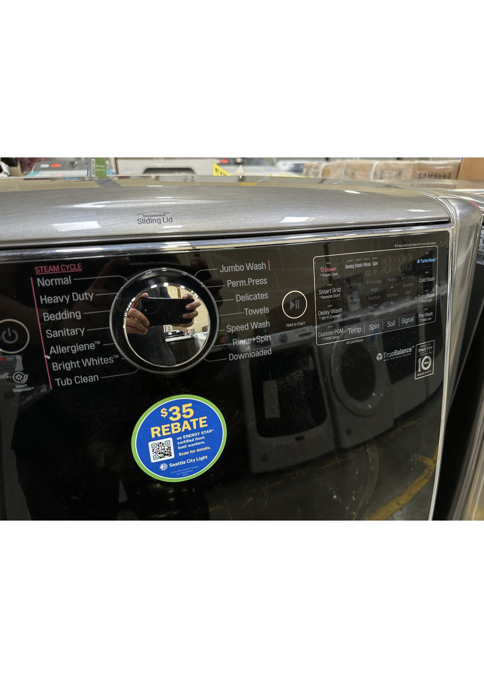 Lg wm9000hva washer and dryer deals