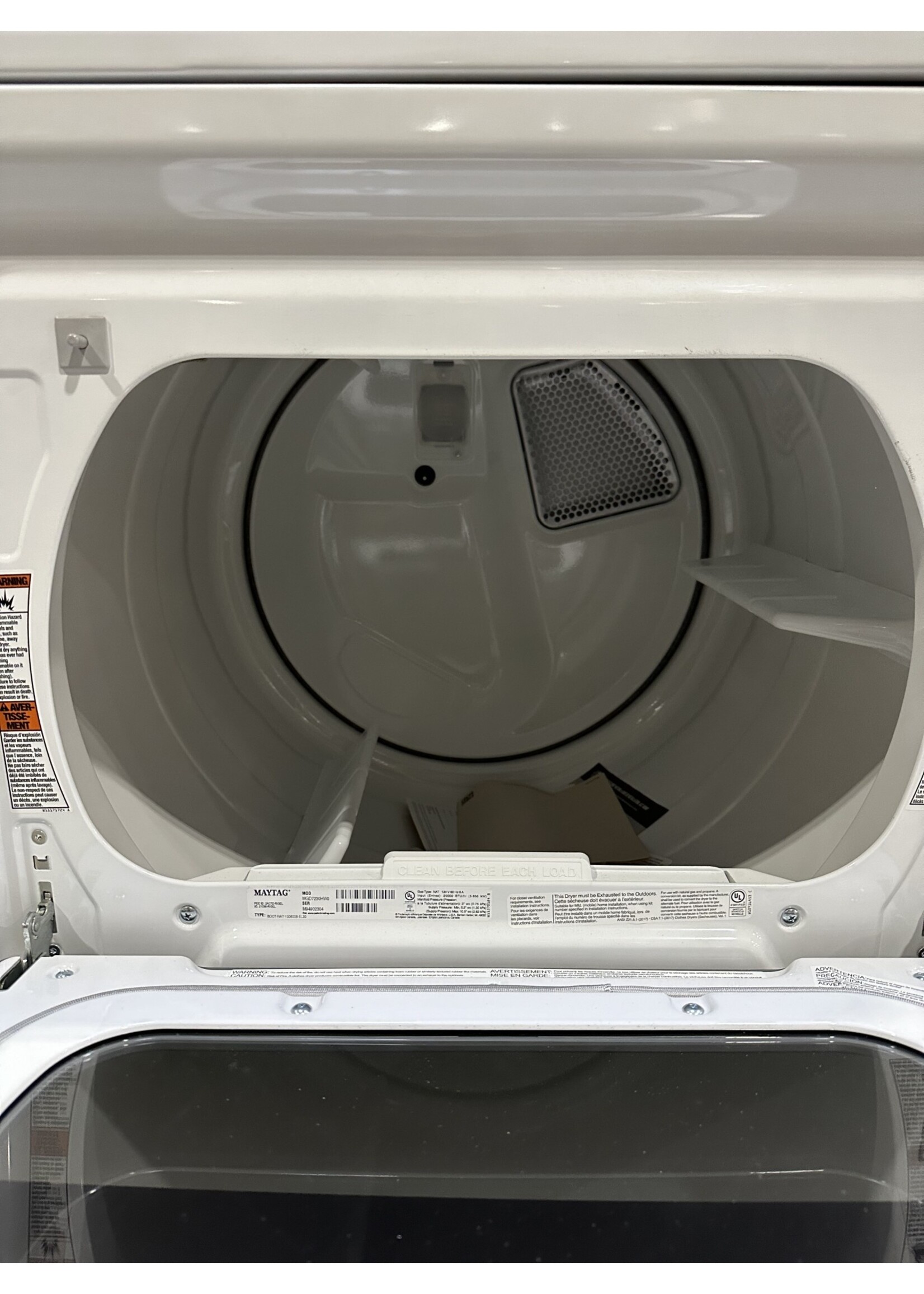 Maytag MAYTAG MGD7230HW 7.4 Cu. Ft. Smart Gas Dryer with Steam and Extra Power Button - White