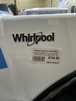 Whirlpool WHIRLPOOL WED5620HW 7.4 cu. ft. 240-Volt White Electric Dryer with Intuitive Touch Controls and Advanced Moisture Sensing, ENERGY STAR - NIB