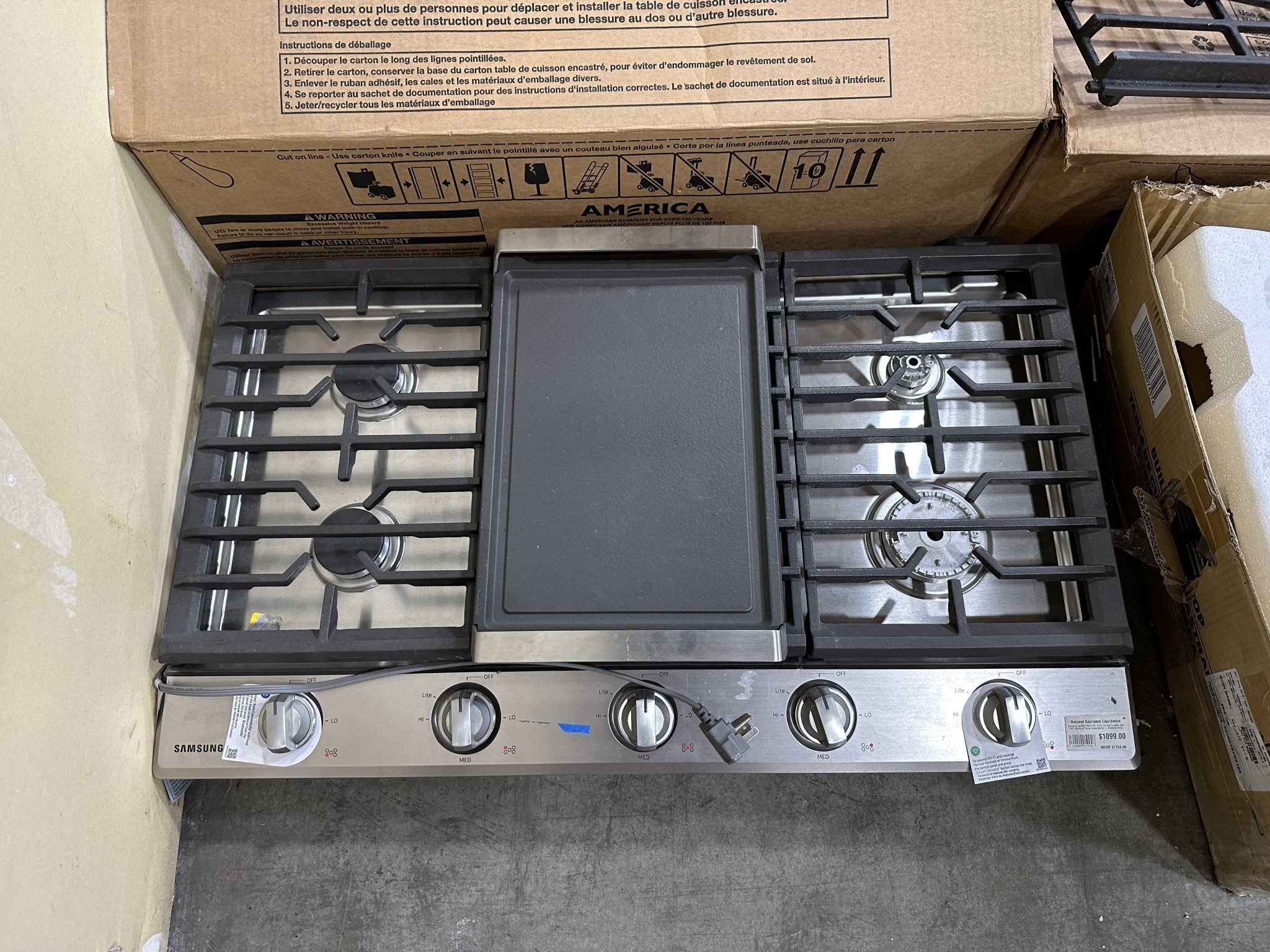 Samsung Samsung NA36N7755TS 36" BuiltIn Gas Cooktop with WiFi and Dual