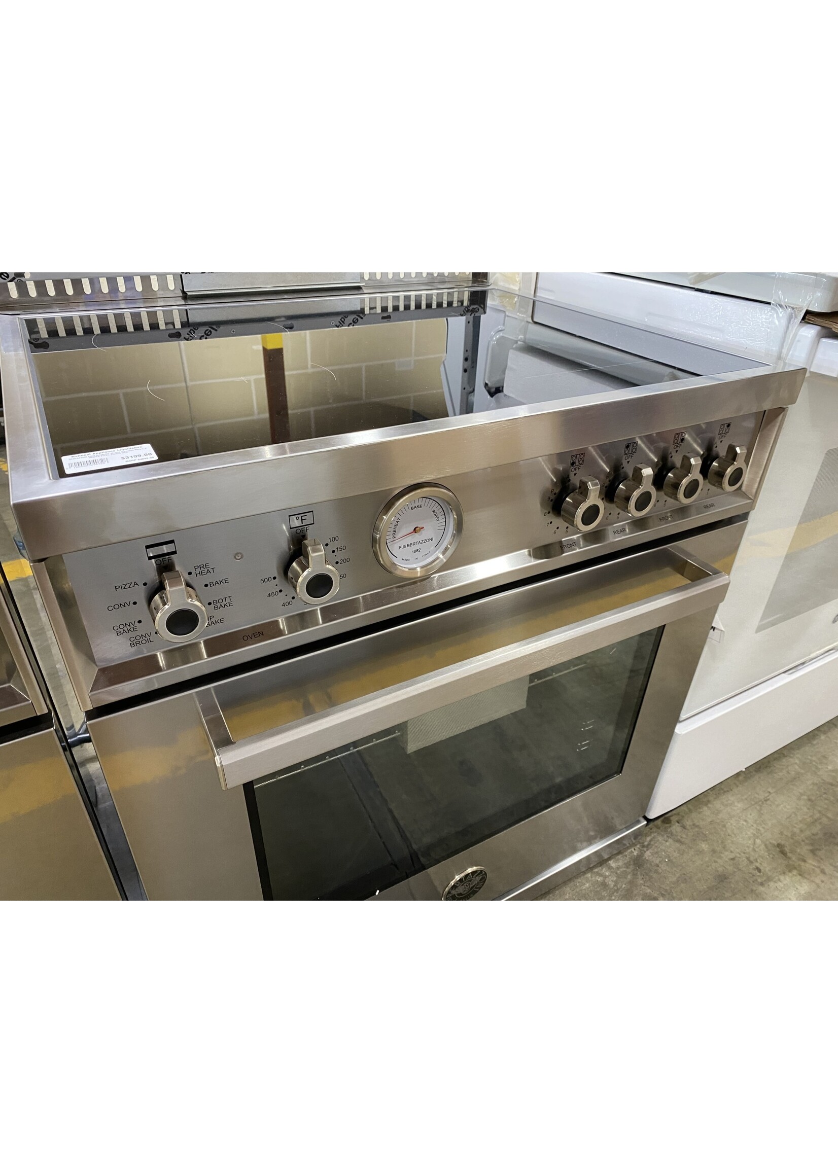 BERTAZZONI BERTAZZONI PROF304INMXE 30 inch Induction Range, 4 Heating Zones, Electric Oven STAINLESS