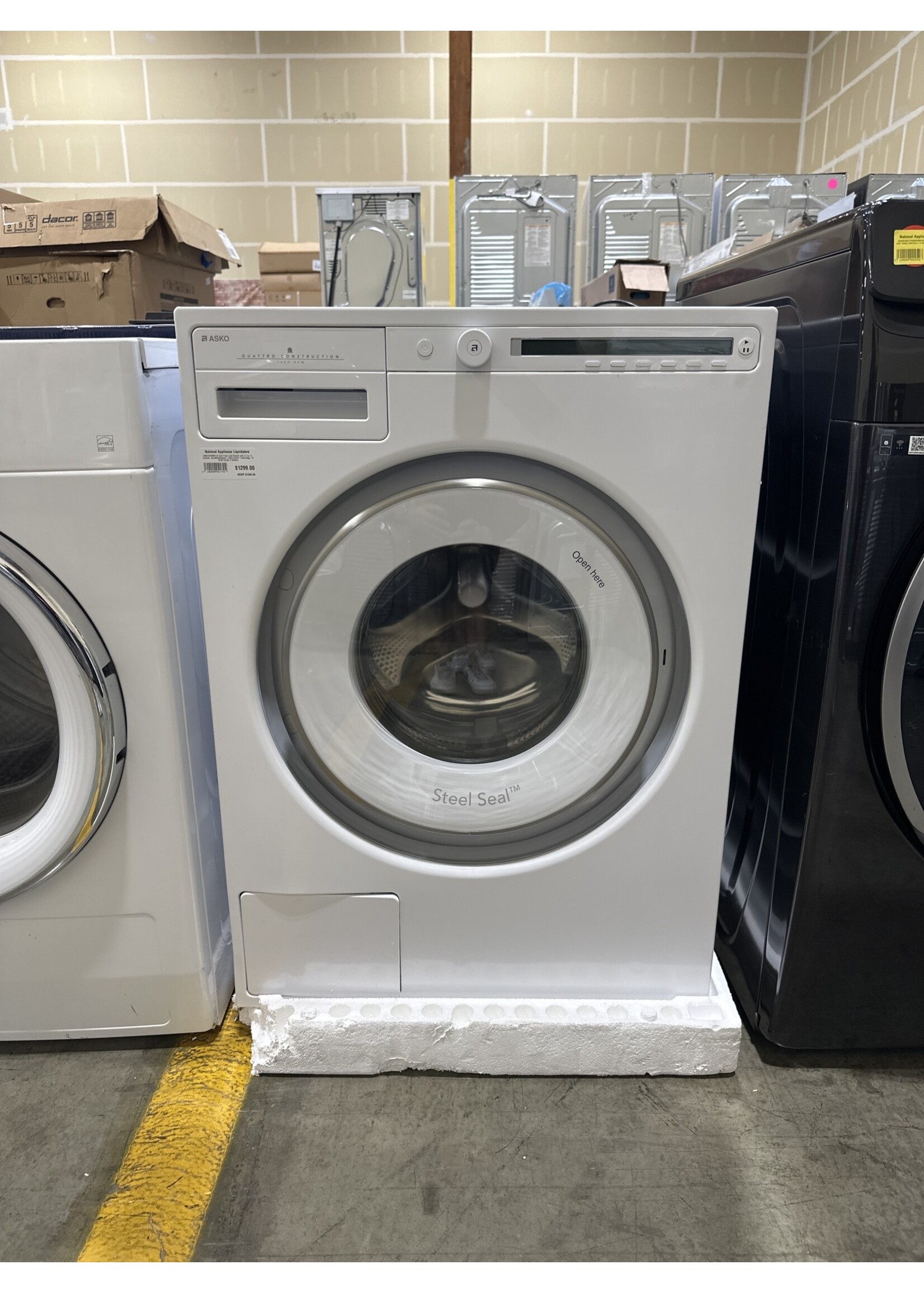 ASKO ASKO W2084W 24 Inch Front Load Washer with 2.1 cu. ft. Capacity, AquaBlockSystem™, Active Drum™ Technology, 15 Wash Cycles, 6 Options