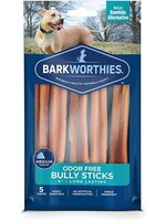 BARKWORTHIES Barkworthies Bully Stick Odor Free 4"  Bagged 4oz 6/Cs