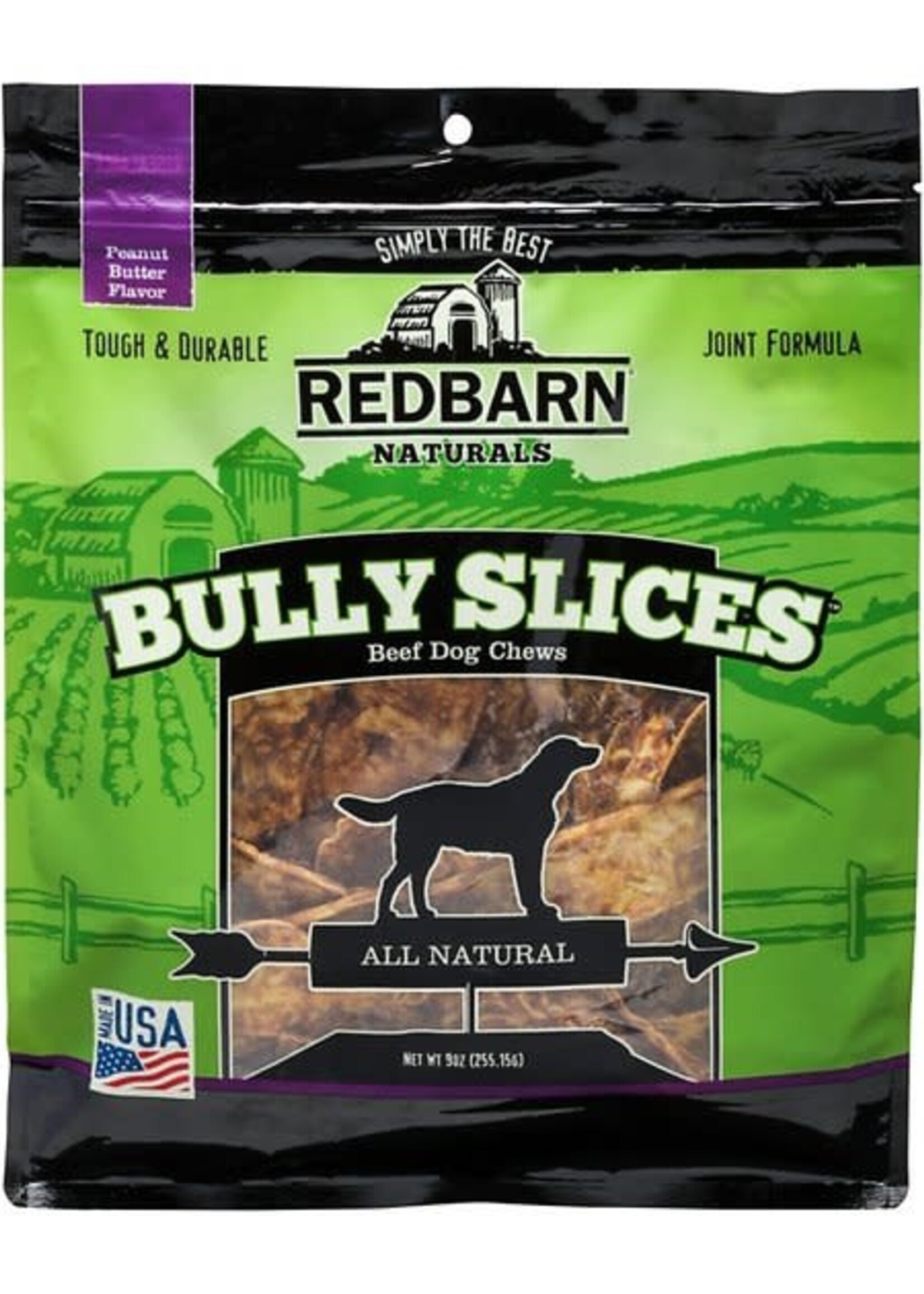 REDBARN PET PRODUCTS RB NATURALS BULLY SLICES  PEANUT BUTTER