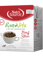 NutriSource Pure Vita Dog Tetrapak Beef Stew 12.5oz
