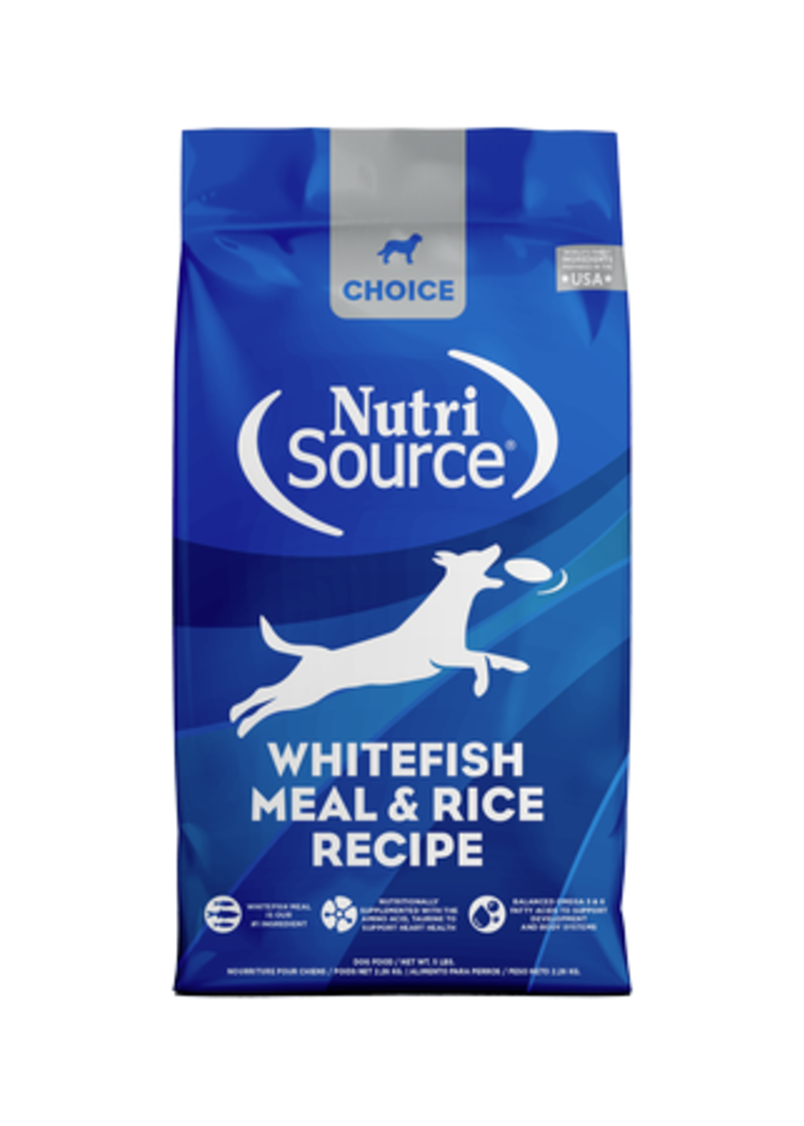 NutriSource Nutrisource Choice Dog Whitefish Meal & Rice 5lbss