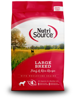 NutriSource TF NUTRISOURCE DOG  BEEF & RICE LARGE BREED 26#