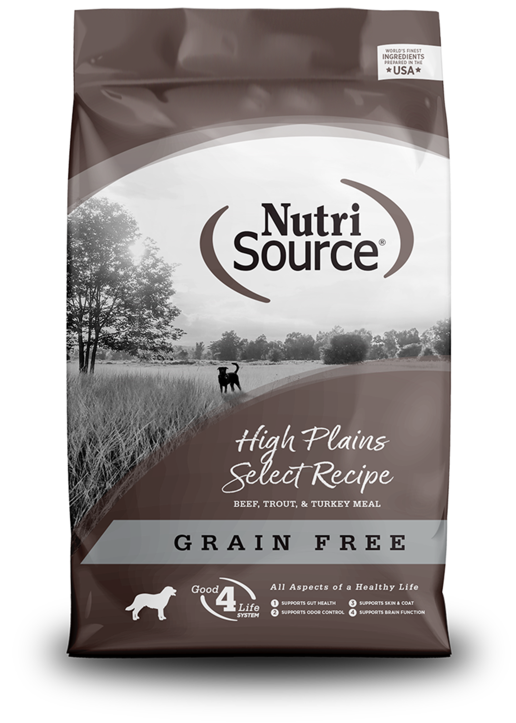 NutriSource Nutrisource Dog GF High Plains Select Beef & Trout 5lbs