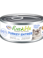 NutriSource Pure Vita Cat Can GF Turkey Liver Entree 5.5oz 12/Case