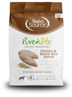 NutriSource Pure Vita Dog Chicken & Brown Rice 5lbs