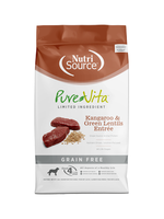 NutriSource Pure Vita Dog GF Kangaroo & Green Lentil 5lbs