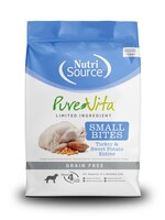 NutriSource TF PURE VITA DOG GF TURKEY & SW.POTATO SMALL BITES 15#