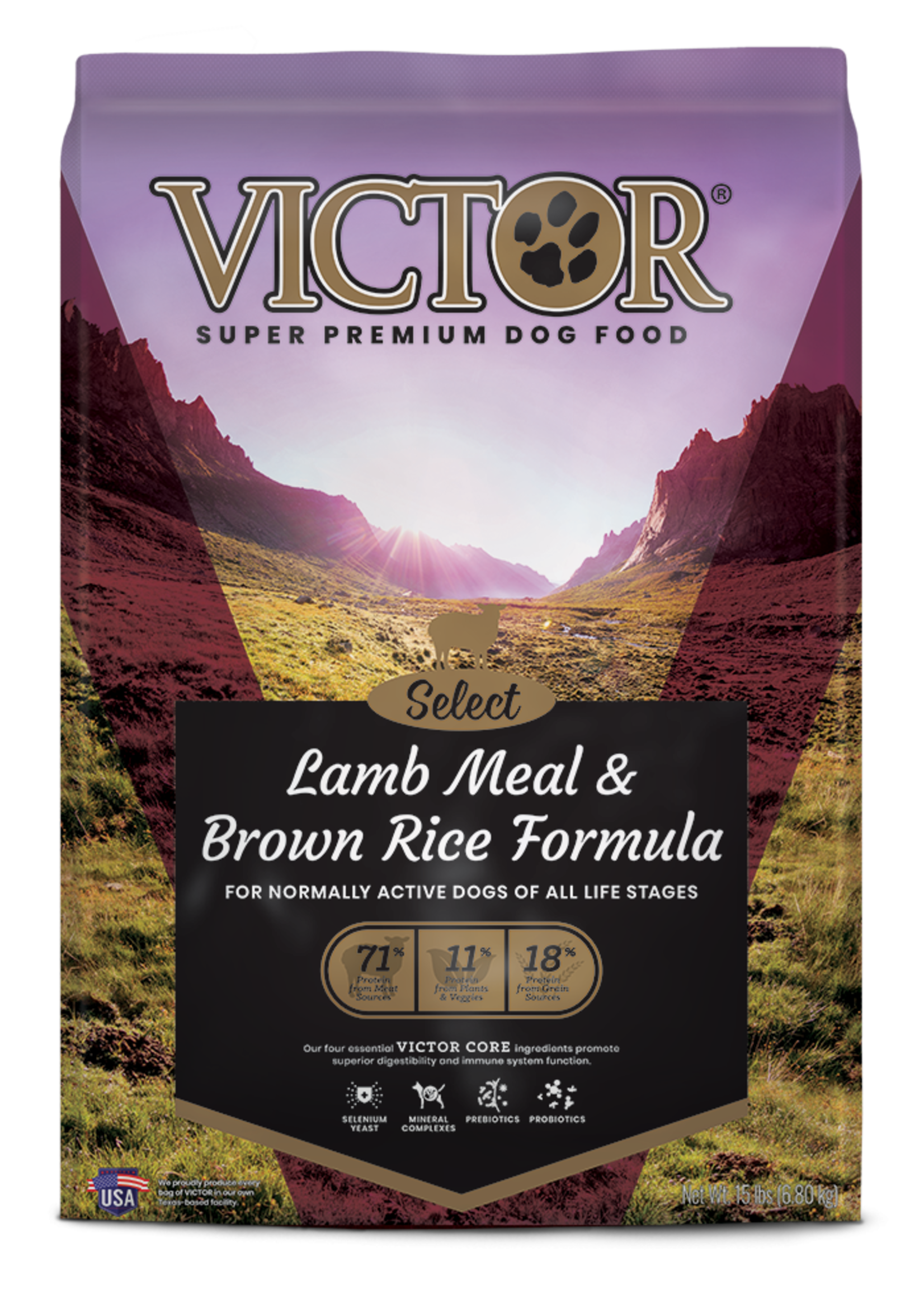 Victor Pet Food Victor Select Lamb Meal & Brown Rice 40lbs
