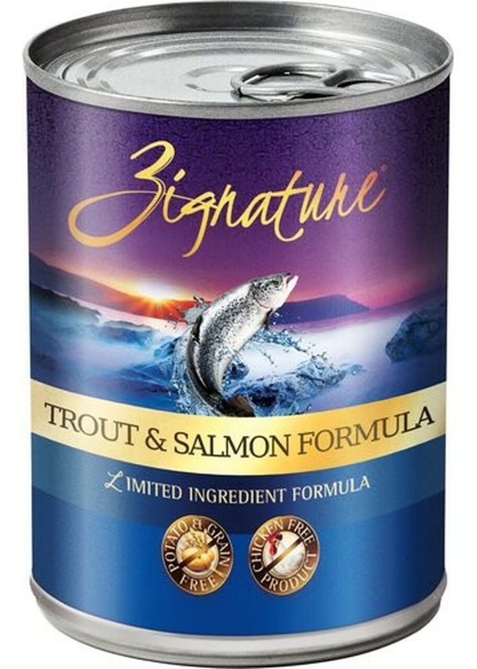 Zignature Zignature Dog Can GF Salmon Formula 13 oz 12/Case