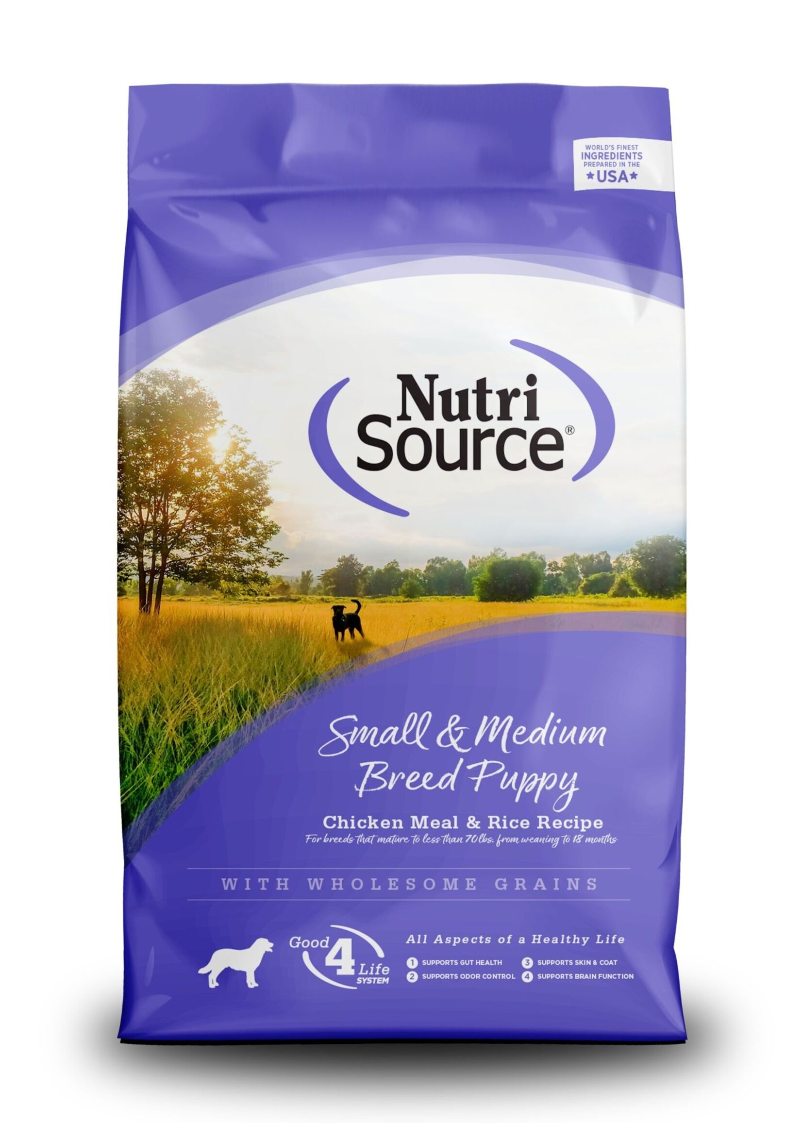 NutriSource NutriSource Sm/Med Breed Puppy Chicken & Rice 15lbs