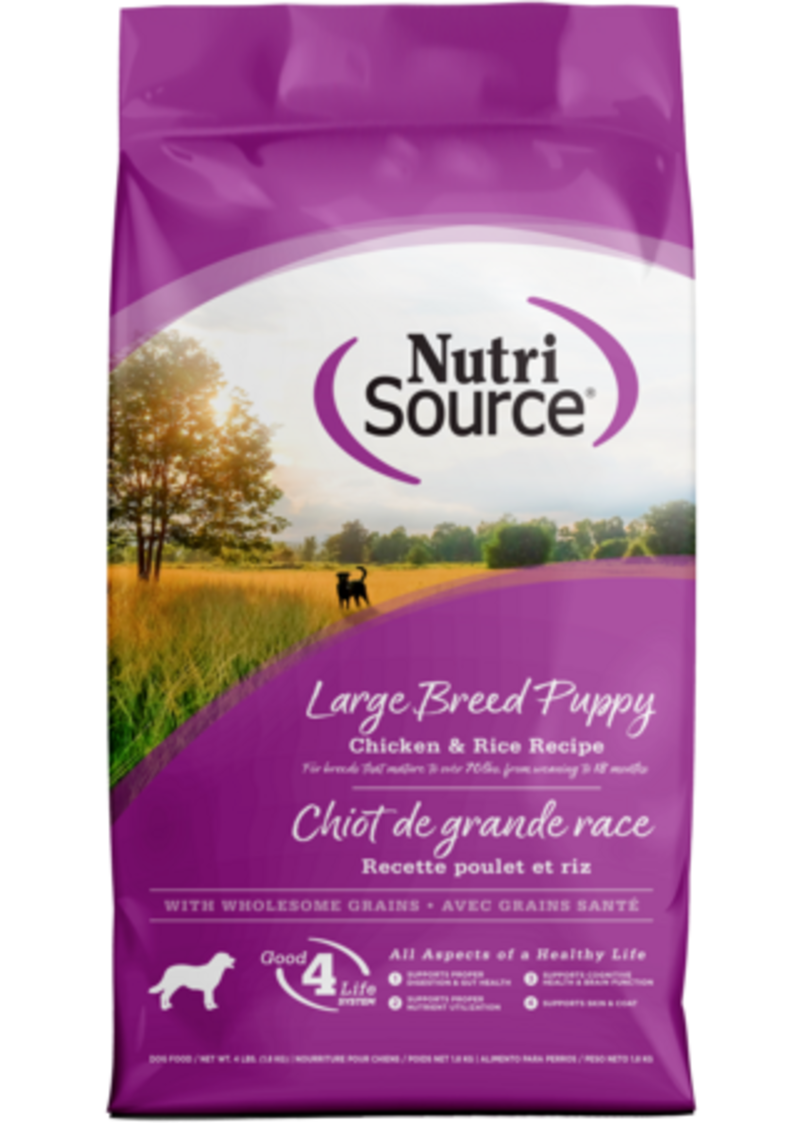 NutriSource Nutrisource Dog Puppy Chicken & Rice Large Breed 4#