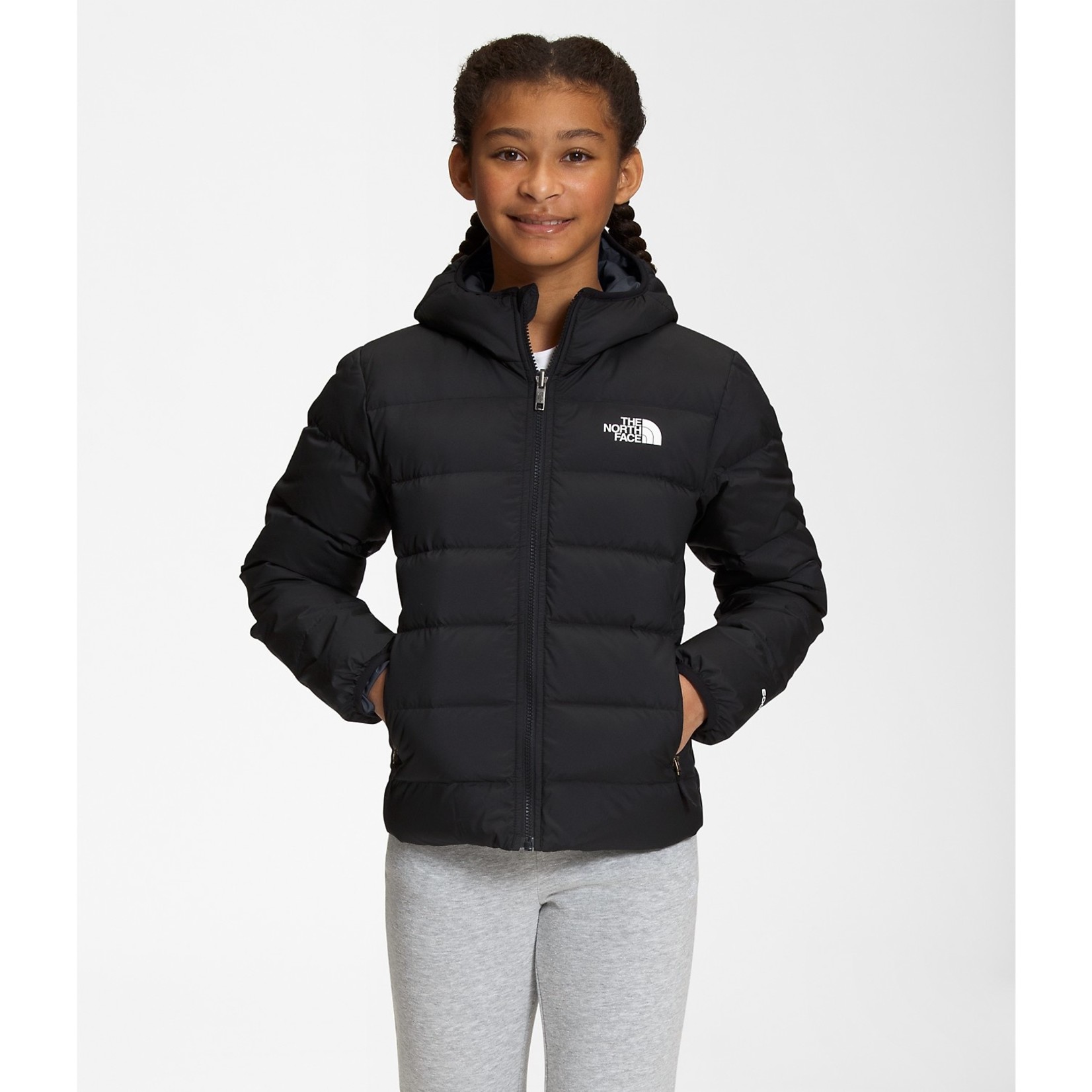 THE NORTH FACE G REVERSIBLE NORTH DOWN HOODED JACKET