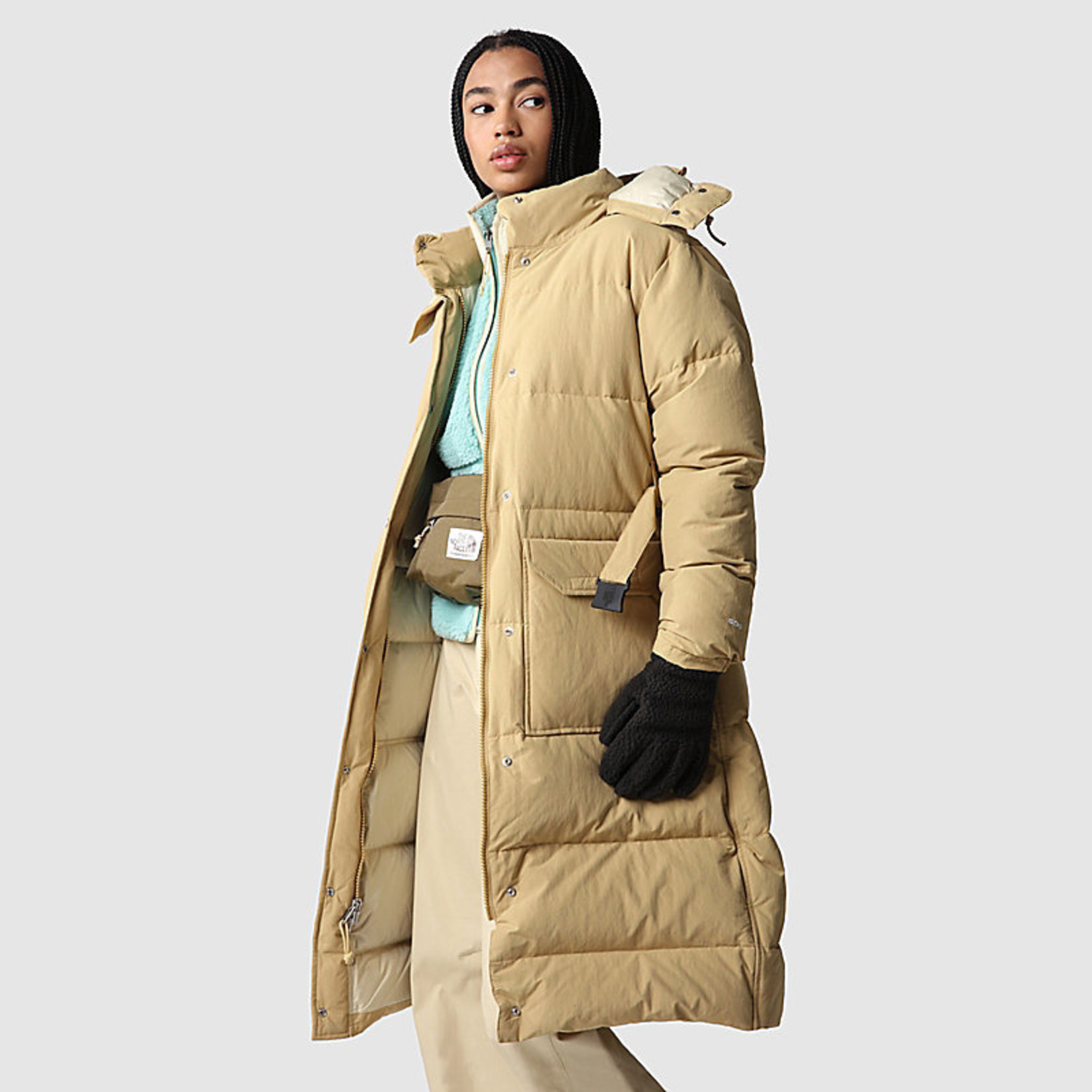 The north face women's hot sale down sierra long jacket