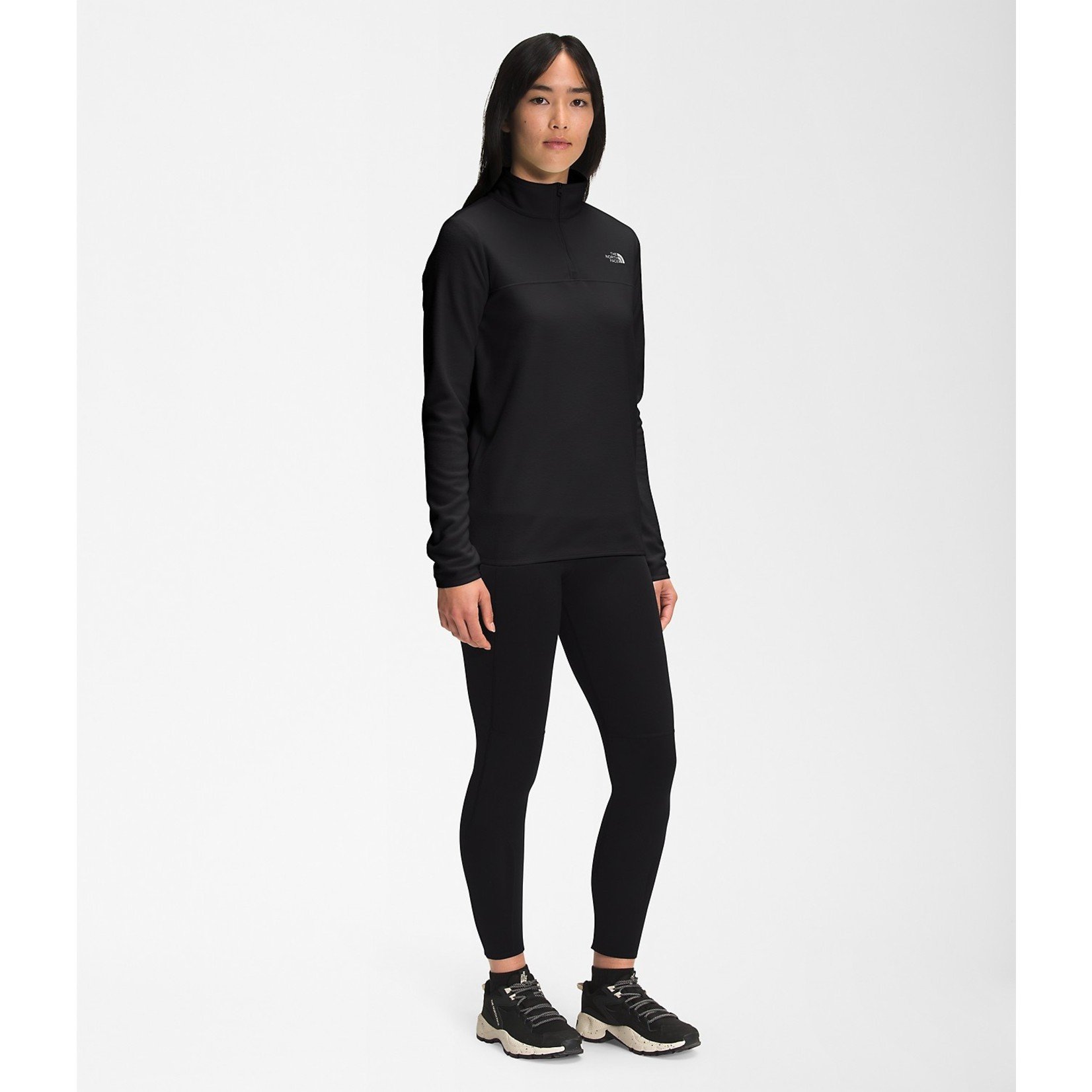 The North Face Women's TKA Glacier ¼ Zip Fleece Jacket, TNF Black/Lapis  Blue, X-Small : : Clothing, Shoes & Accessories