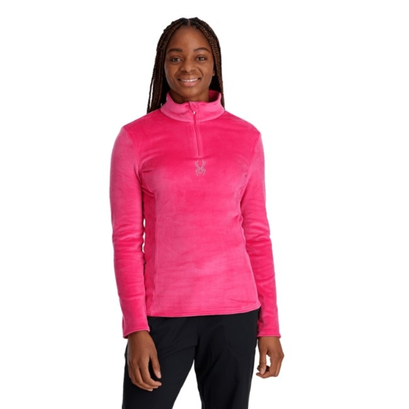 SPYDER WOMENS SHIMMER BUG 1/2 ZIP