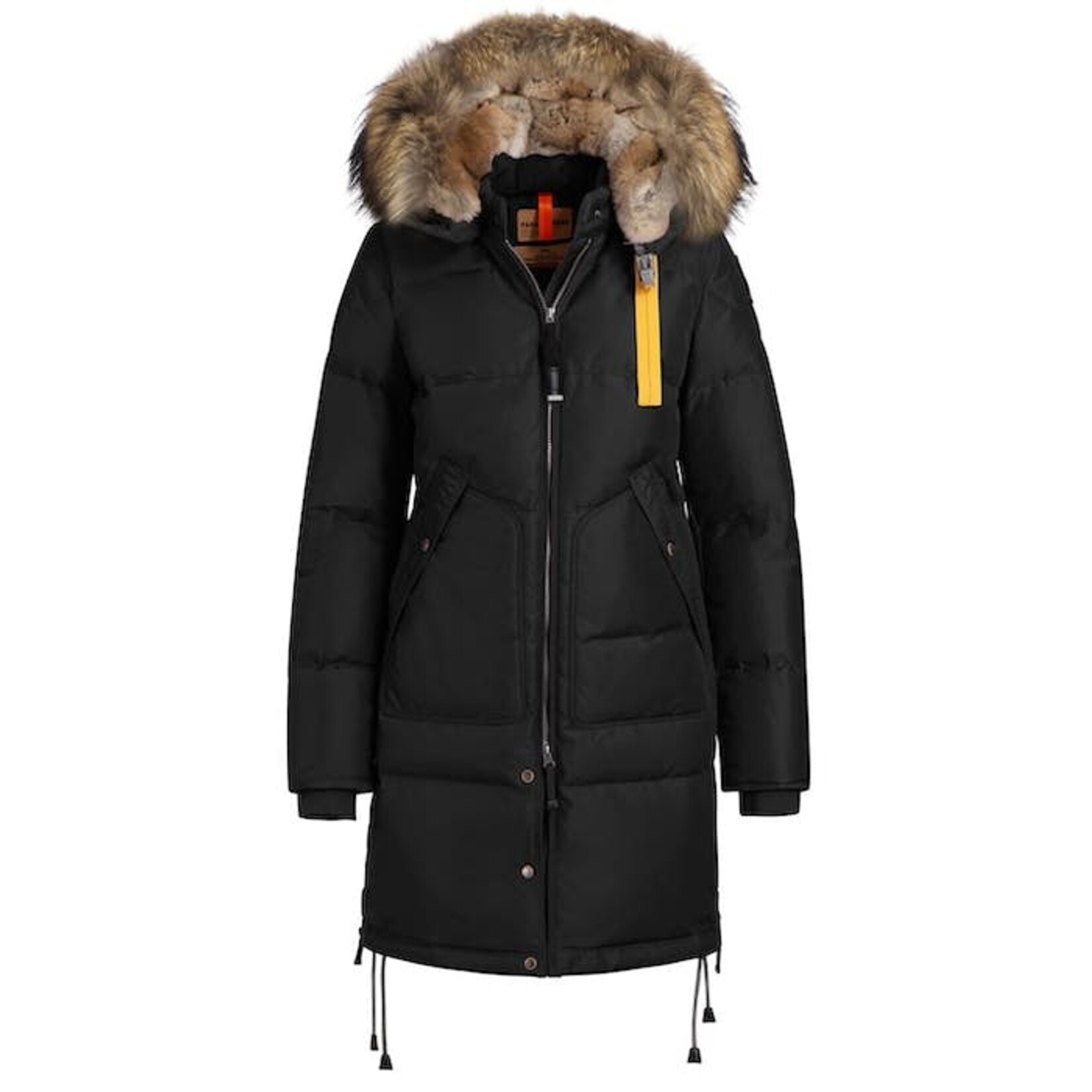 PARAJUMPERS WOMENS LONG BEAR  Black with Fur