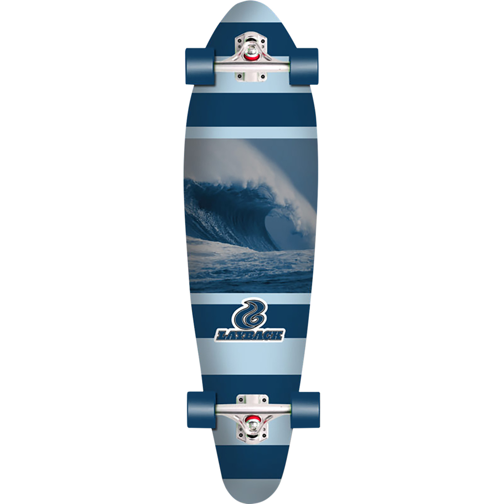 LAYBACK STORM CHASER KICKTAIL COMPLETE LONG BOARD - 9.75”