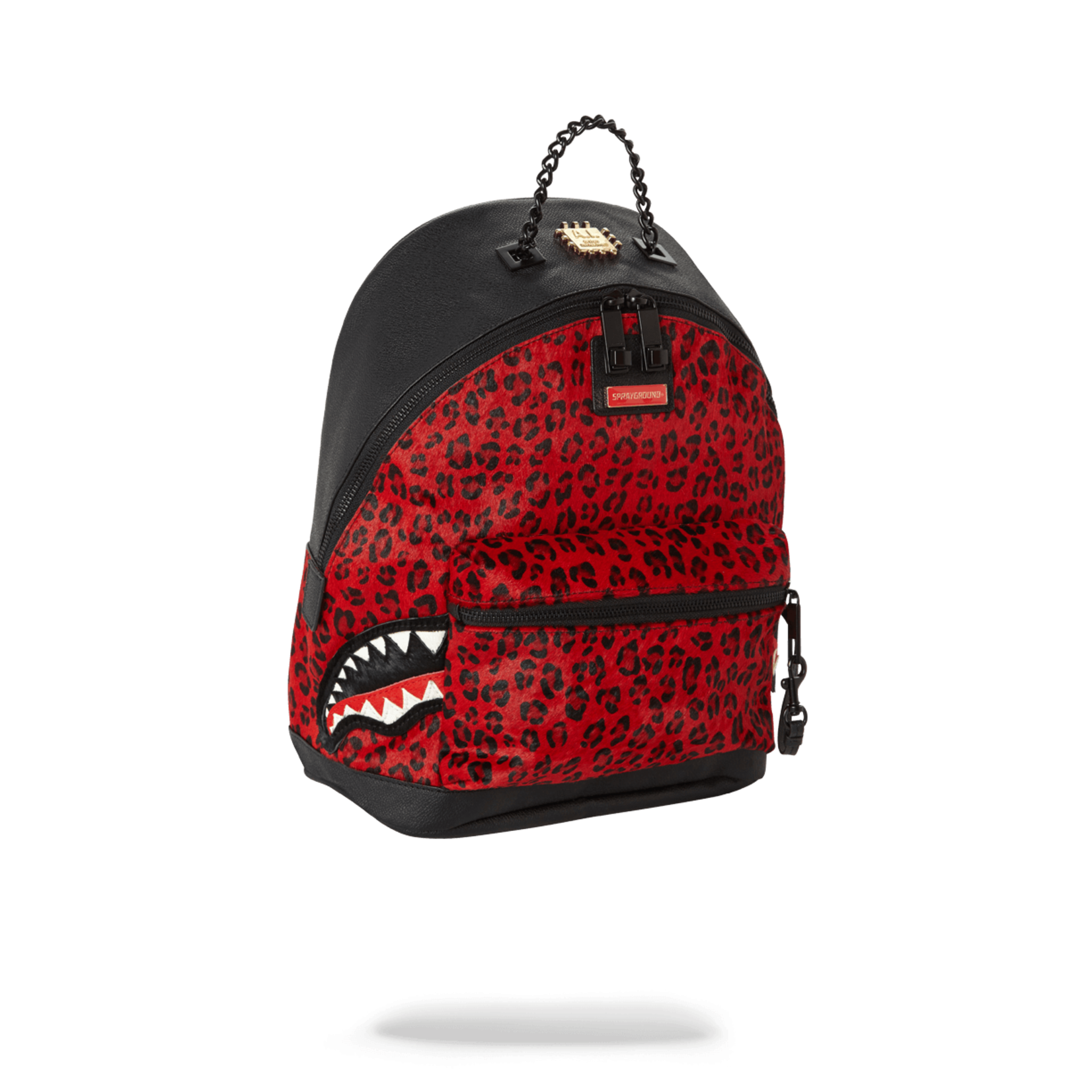 SPRAYGROUND 6 STRAP MINI RED LEOPARD EMPRESS  (PONY HAIR) AFRICAN INTELLIGENCE