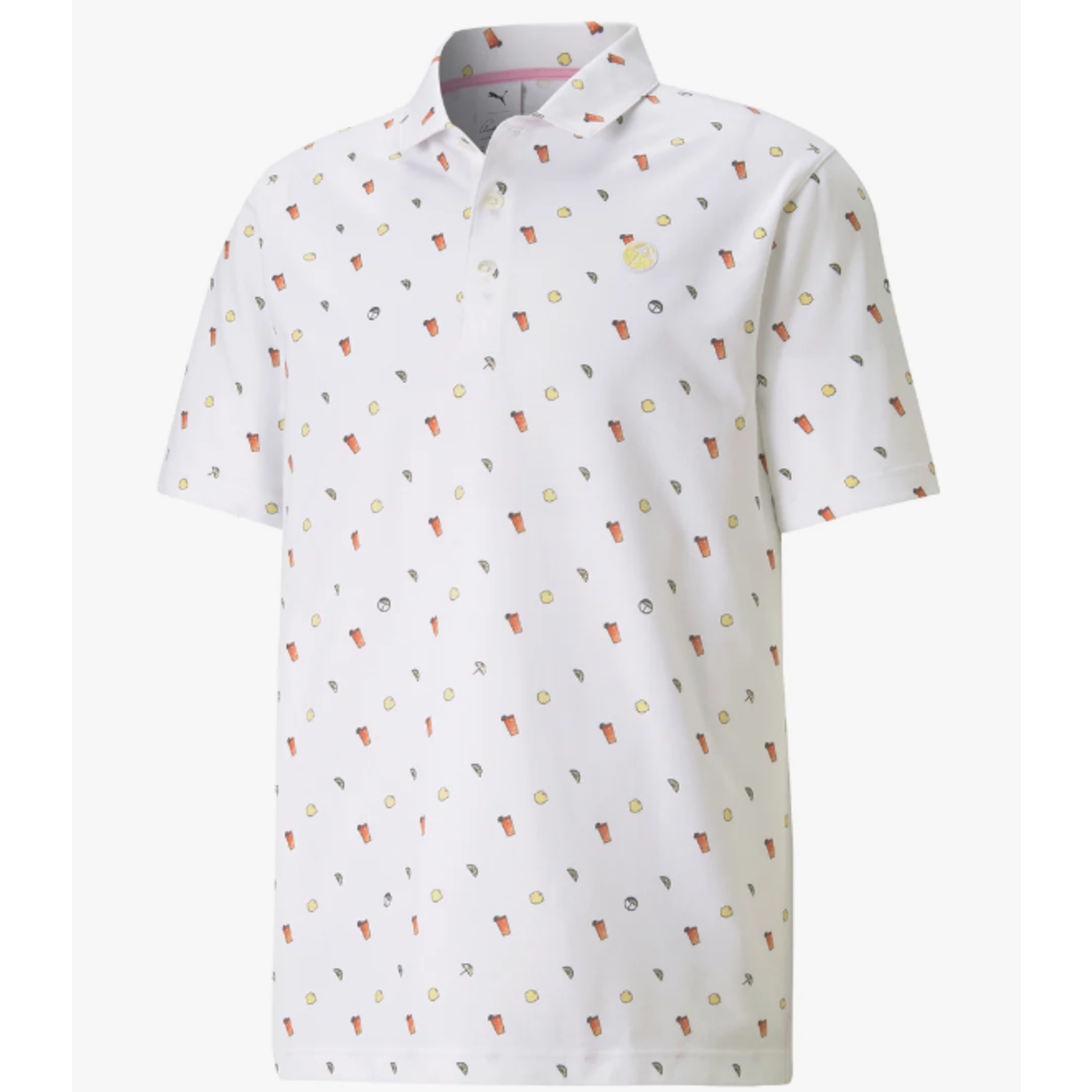 ARNOLD PALMER AP Cloudspun Lemons Polo - Bright White