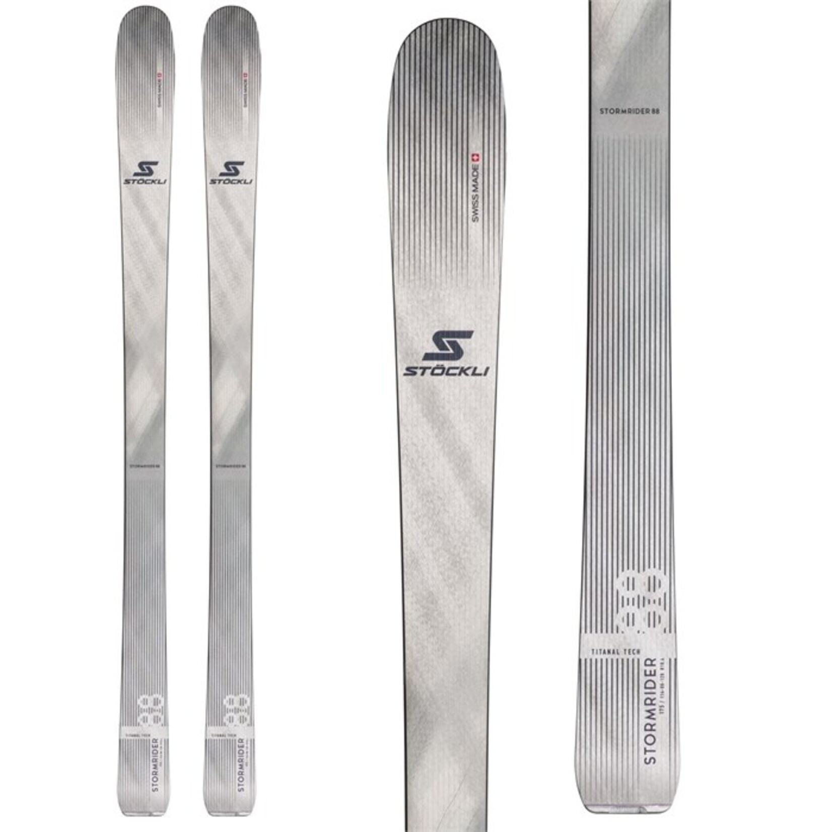 STOCKLI -STORMRIDER-88 Predrilled + Strive 13D Bindings - 2025