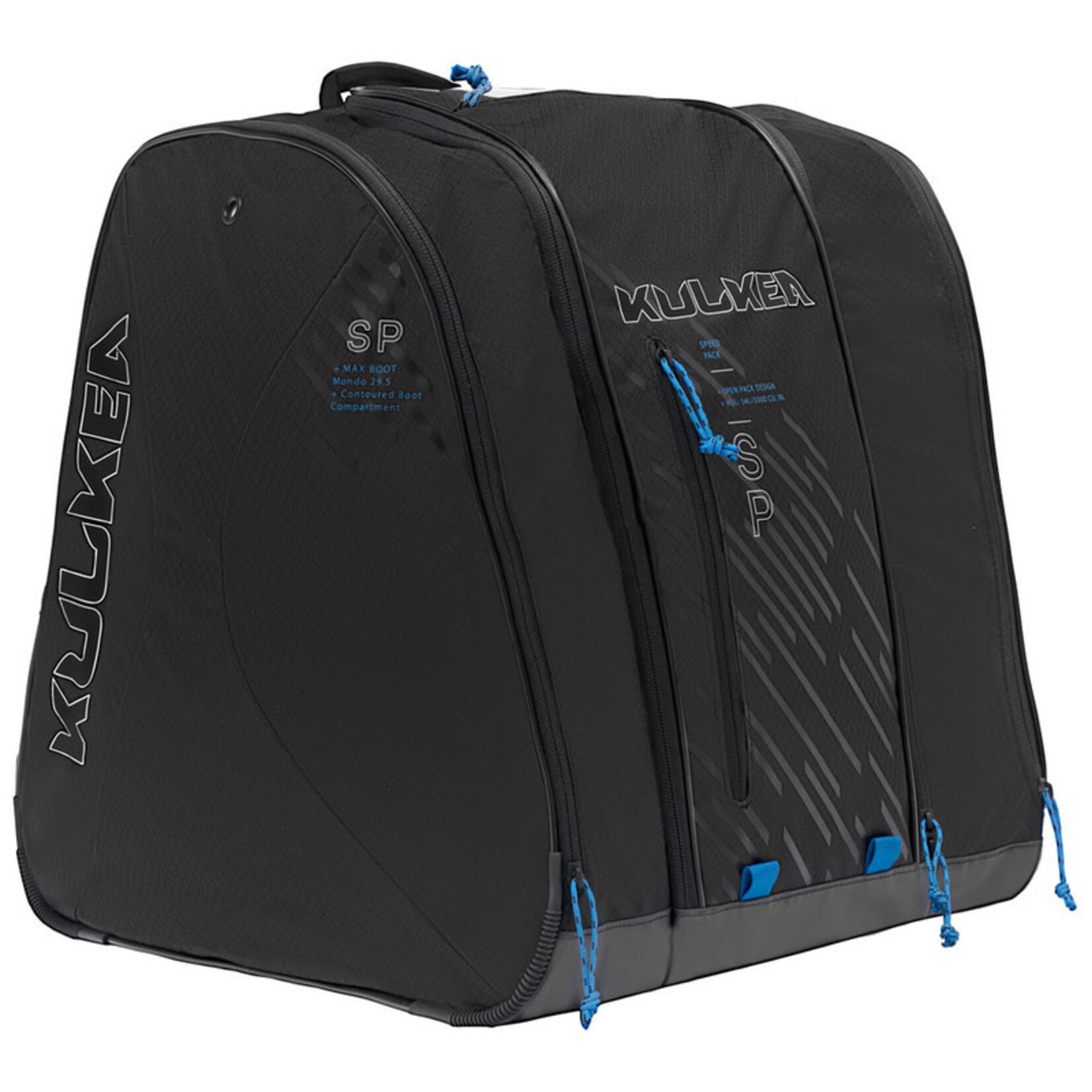 Speed Pack Ski Boot Bag Eco Black Blue Panda Ski and Sport