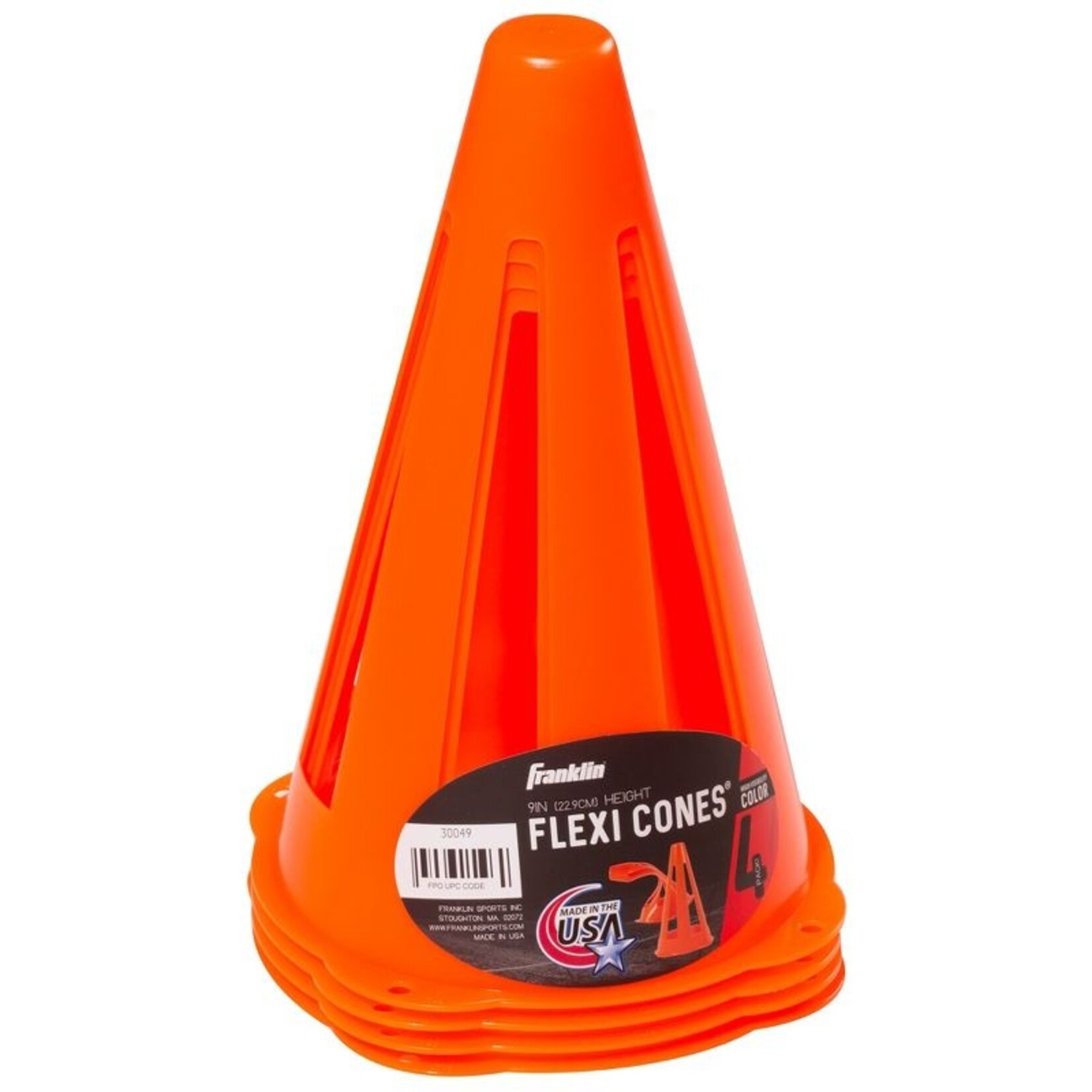 FRANKLIN 4 pack - 9" Soccer Flexi Cones