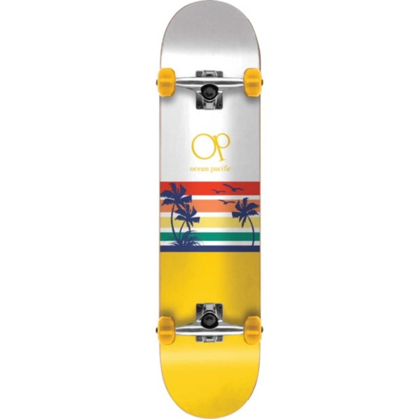 EASTERN SKATEBOARD SUPPLY Ocean Pacific  Street Sunset White/Yellow 7.75”
