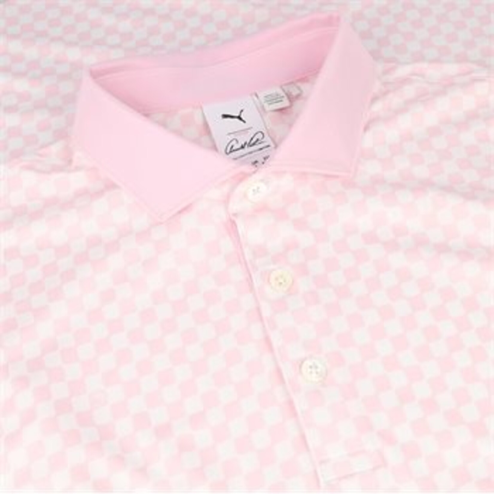 ARNOLD PALMER PUMA X AP MATTR CHECKERED POLO