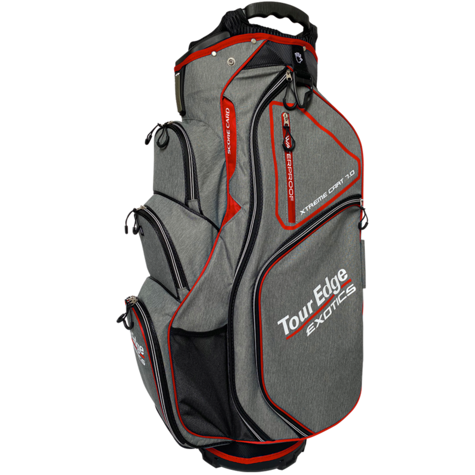 TOUR EDGE EXOTICS XTREME CART 7.0 BAG HEATH/RED/WHITE - 2025