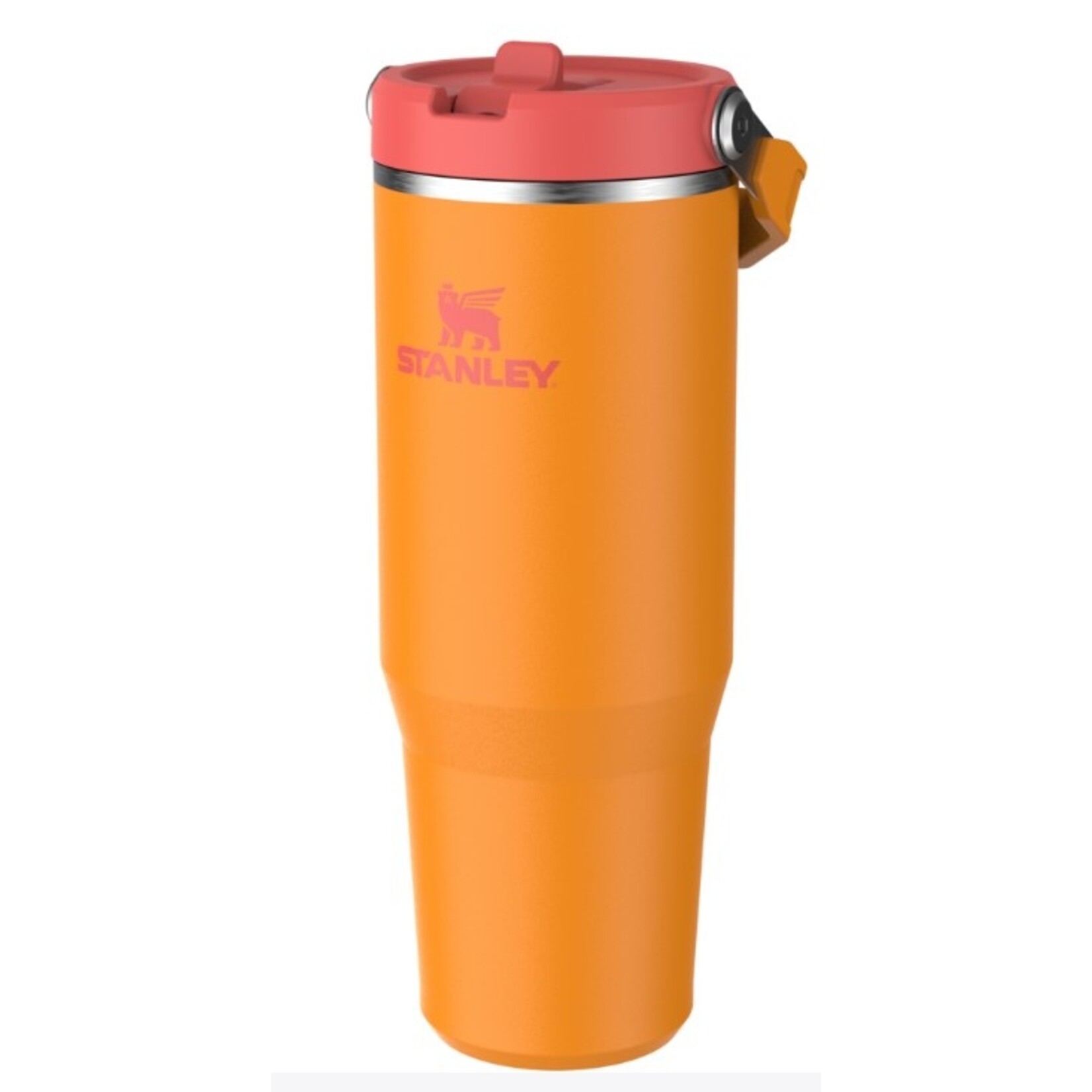 STANLEY 30 OZ The Iceflow 2.0 Flip Straw Tumbler Goldenrod Coral