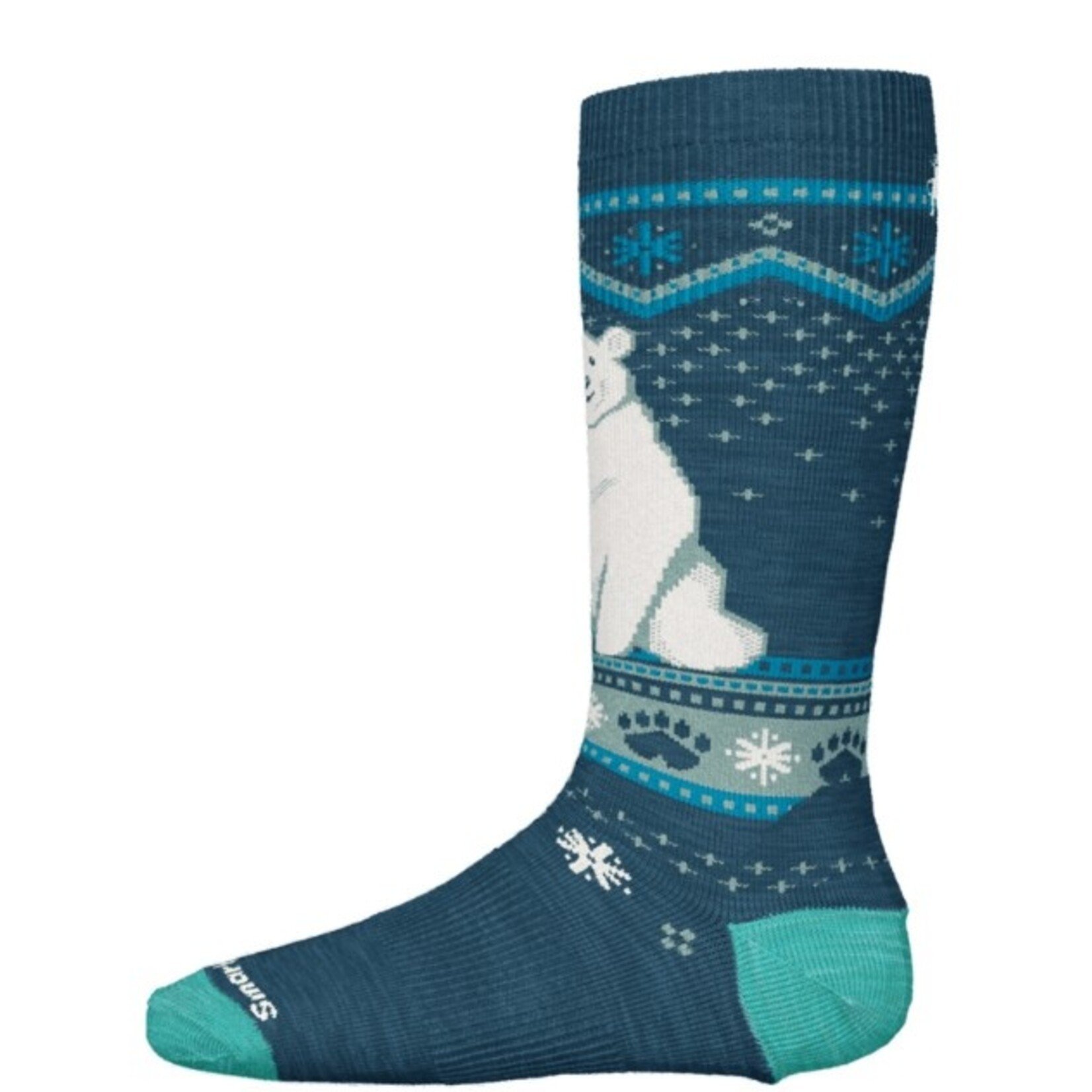 SMARTWOOL Kids' Wintersport Full Cushion Polar Bear OTC Socks - 2026