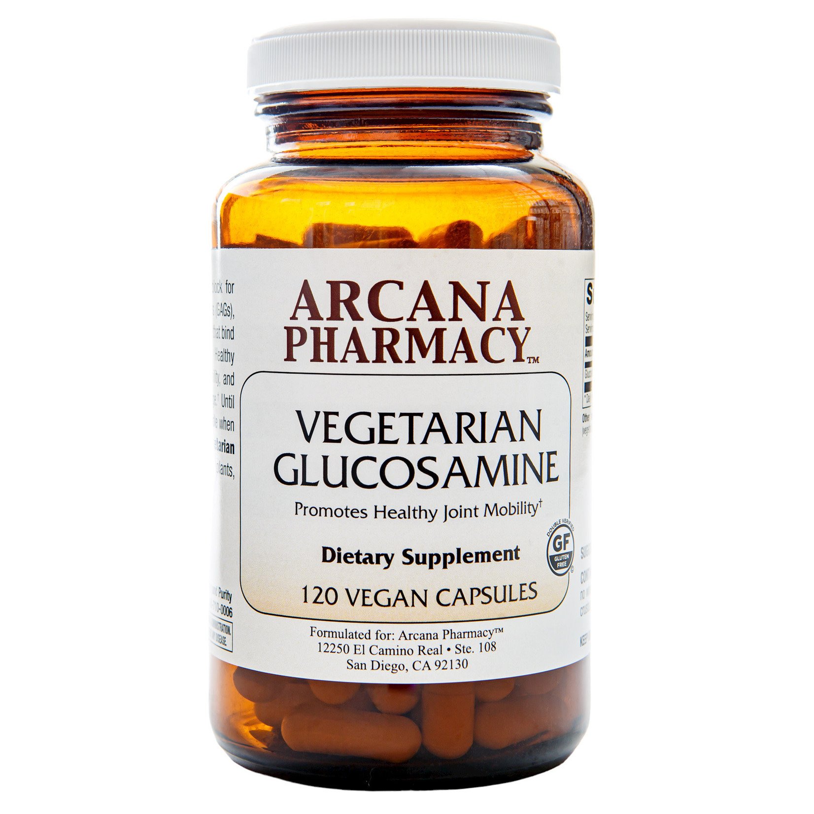 Arcana Vegetarian Glucosamine 750mg 120vc Arcana