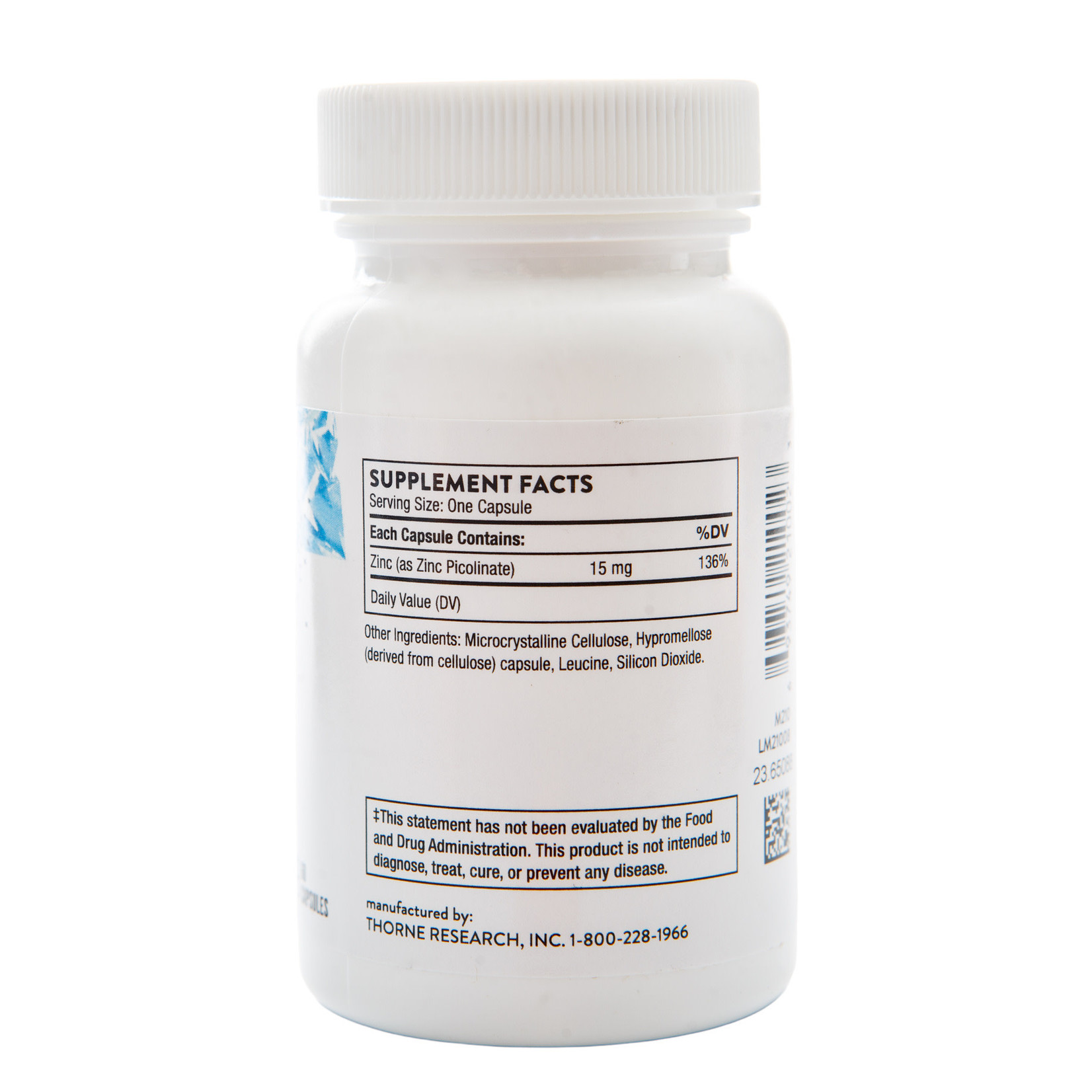 Thorne Research Zinc Picolinate 15mg 60c Thorne