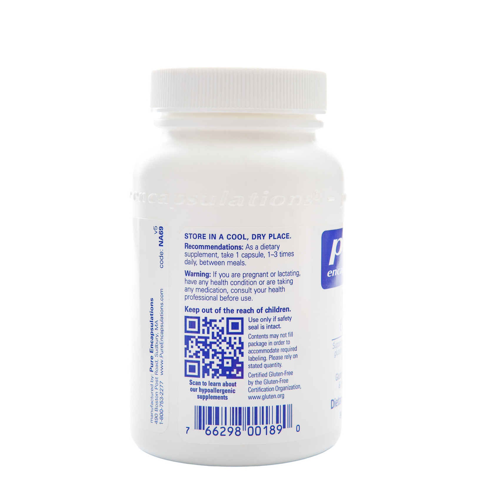 Pure Encapsulations NAC N-Acetyl-L Cysteine 600mg 90c Pure Encapsulations