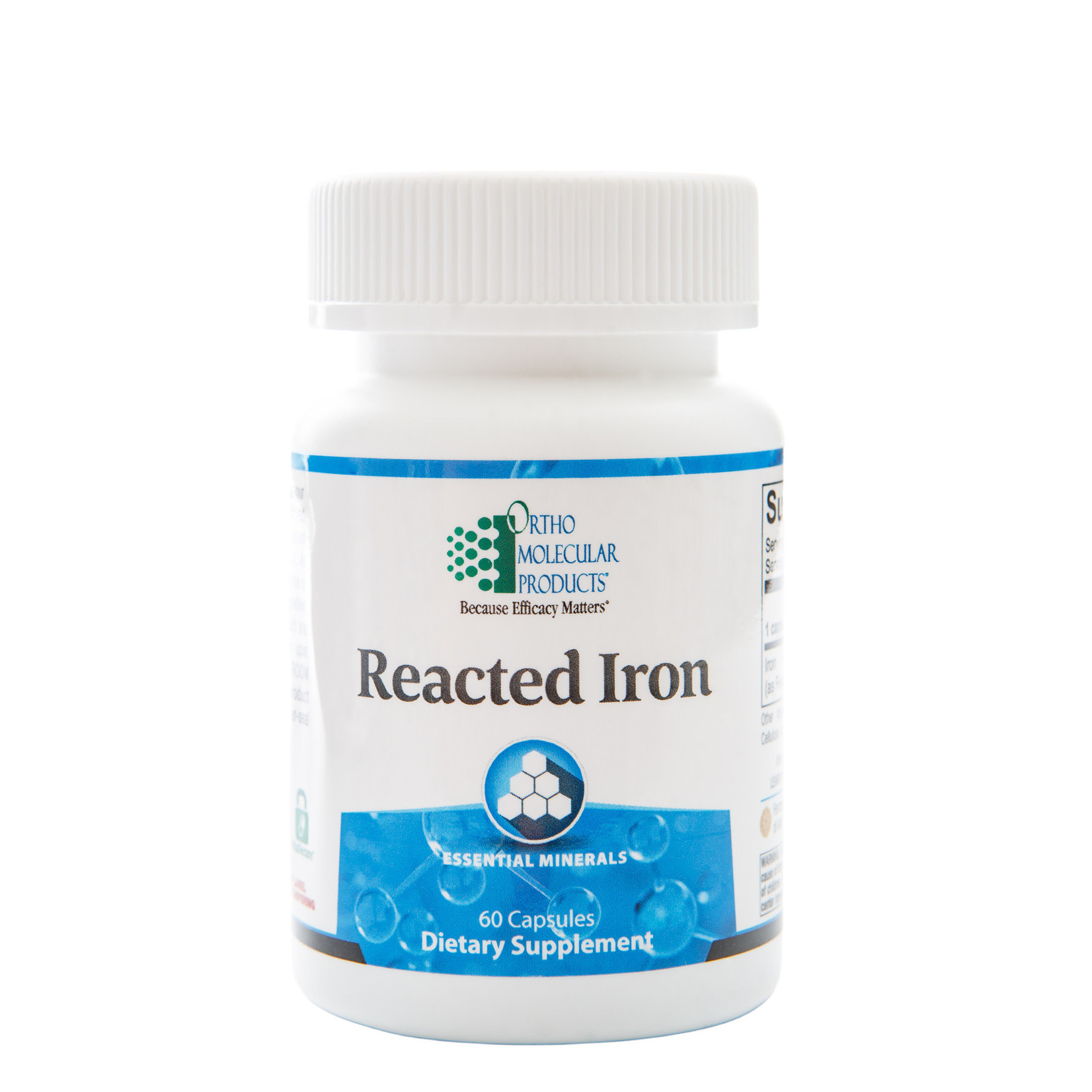 Ortho Molecular Products Reacted Iron 29mg 60c Ortho Molecular Products