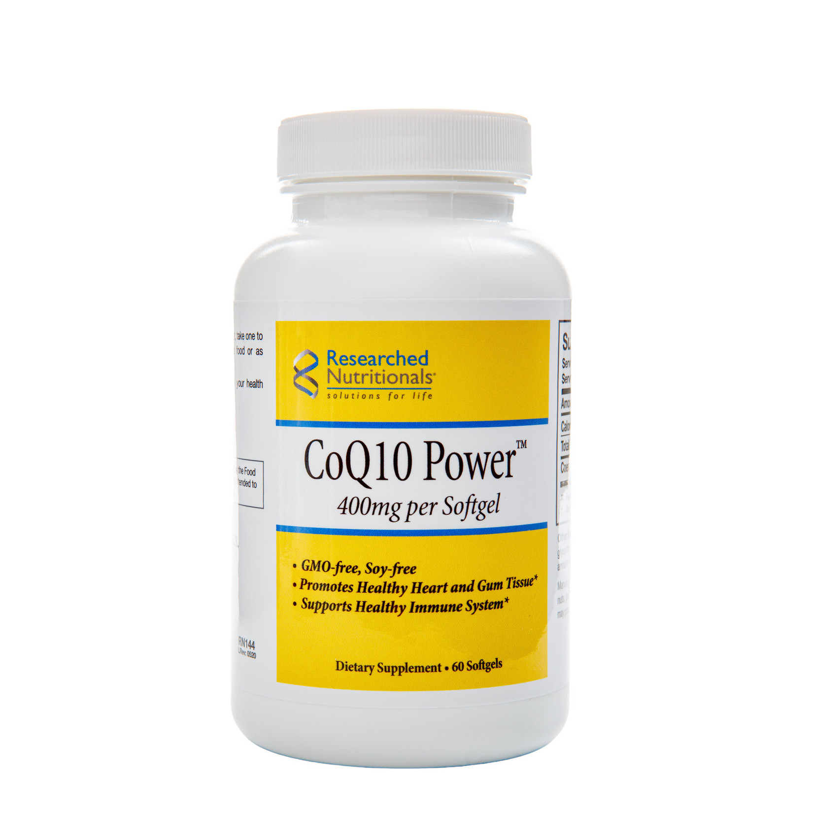 Researched Nutritionals CoQ10 Power 400mg 60sg Researched Nutritionals