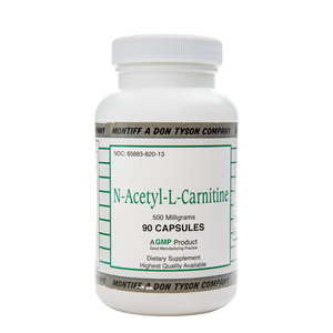 Montiff N-Acetyl-L-Carnitine 500mg 90c Montiff