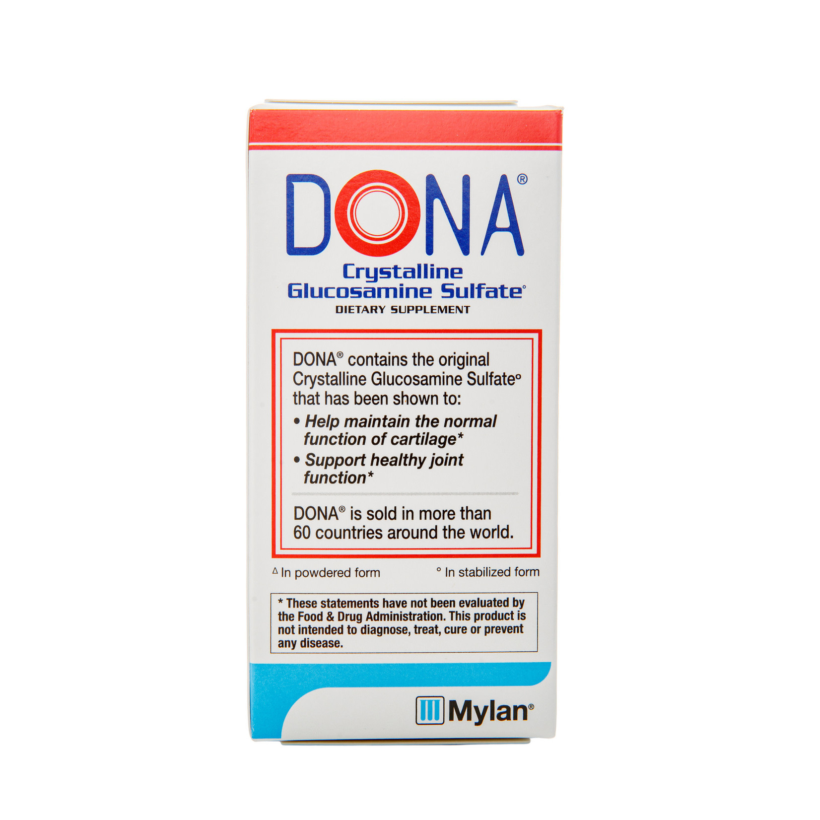 Mylan DONA Crystalline Glucosamine Sulfate 1500mg WynnPharm