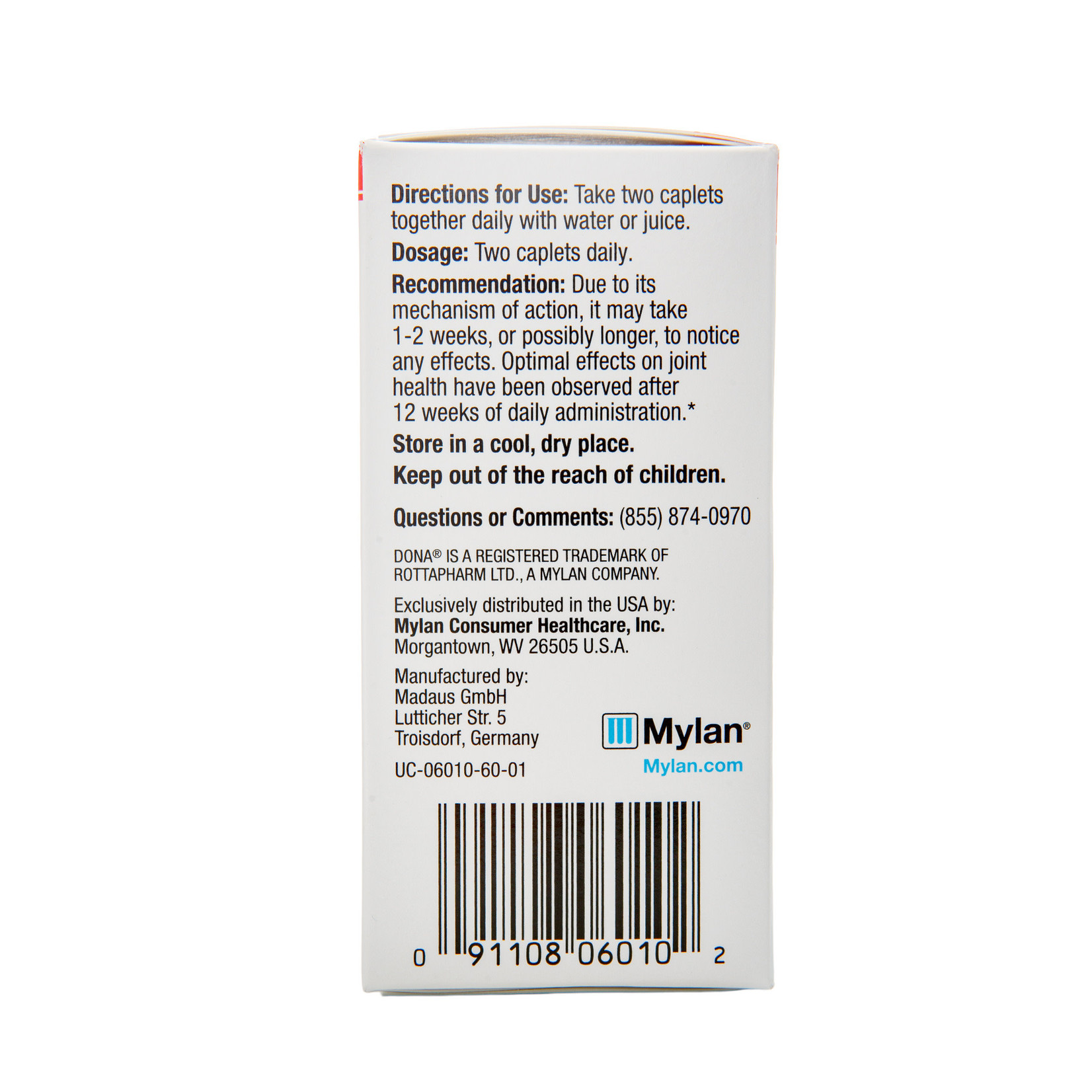 Mylan DONA Crystalline Glucosamine Sulfate 1500mg WynnPharm